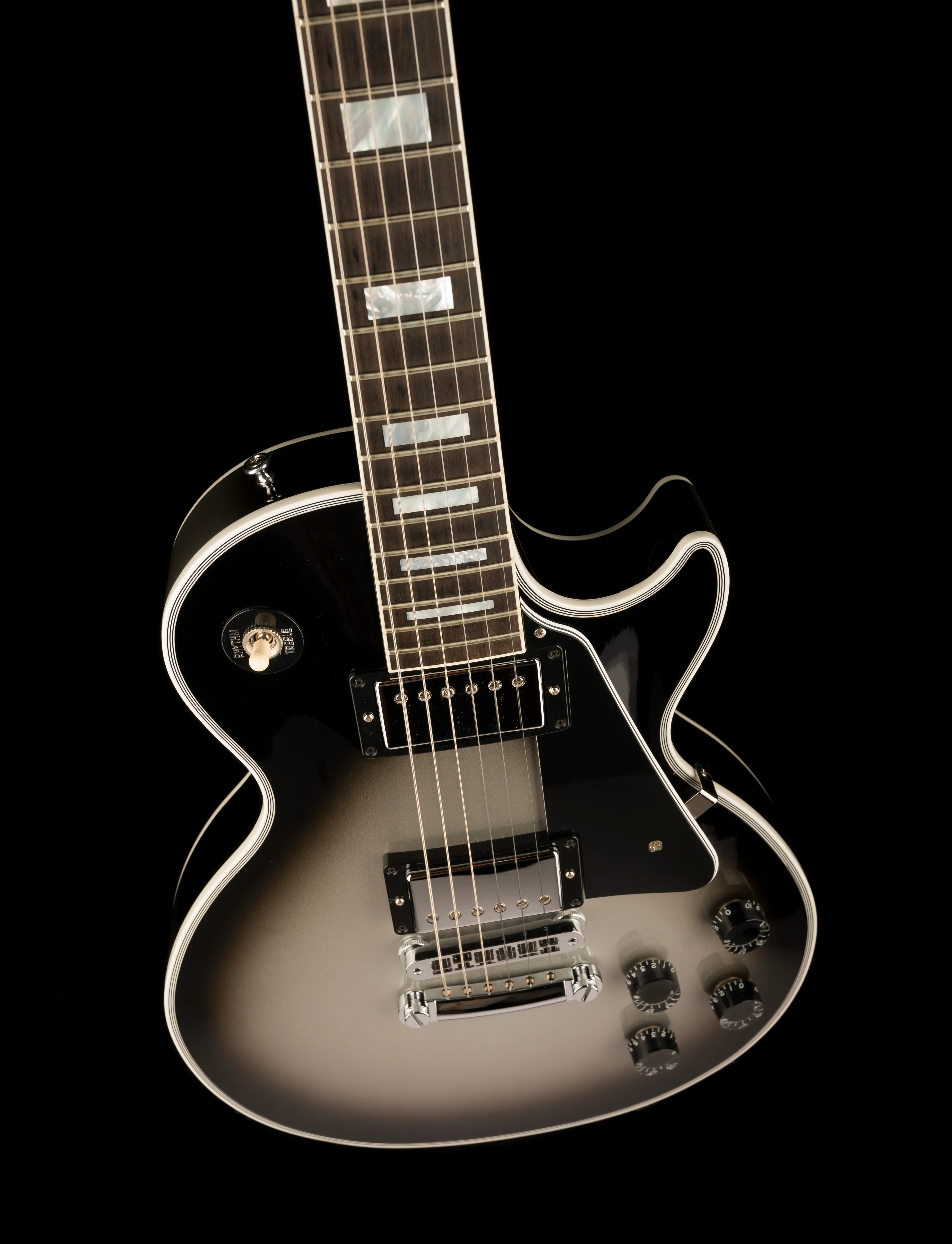 Pre Owned 2023 Gibson Custom Shop Les Paul Custom Silverburst With OHSC - Image 4