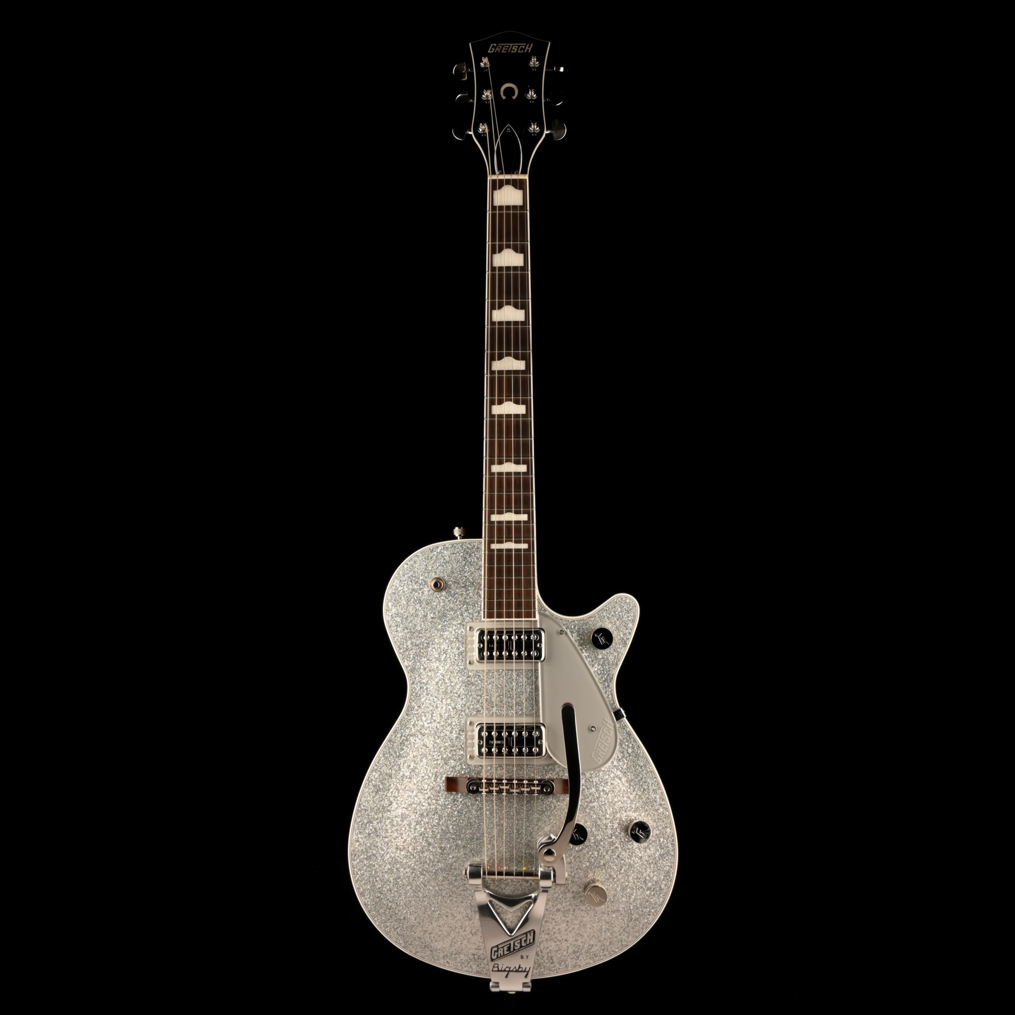 Pre Owned 2023 Gretsch G6229T-'89 Vintage Select Silver Sparkle Electric Guitar With OHSC - Image 2