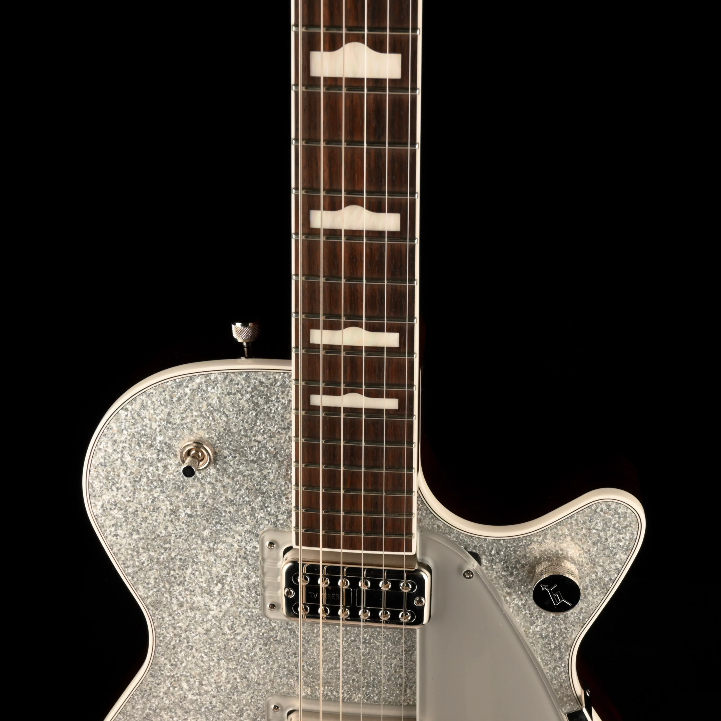 Pre Owned 2023 Gretsch G6229T-'89 Vintage Select Silver Sparkle Electric Guitar With OHSC - Image 3