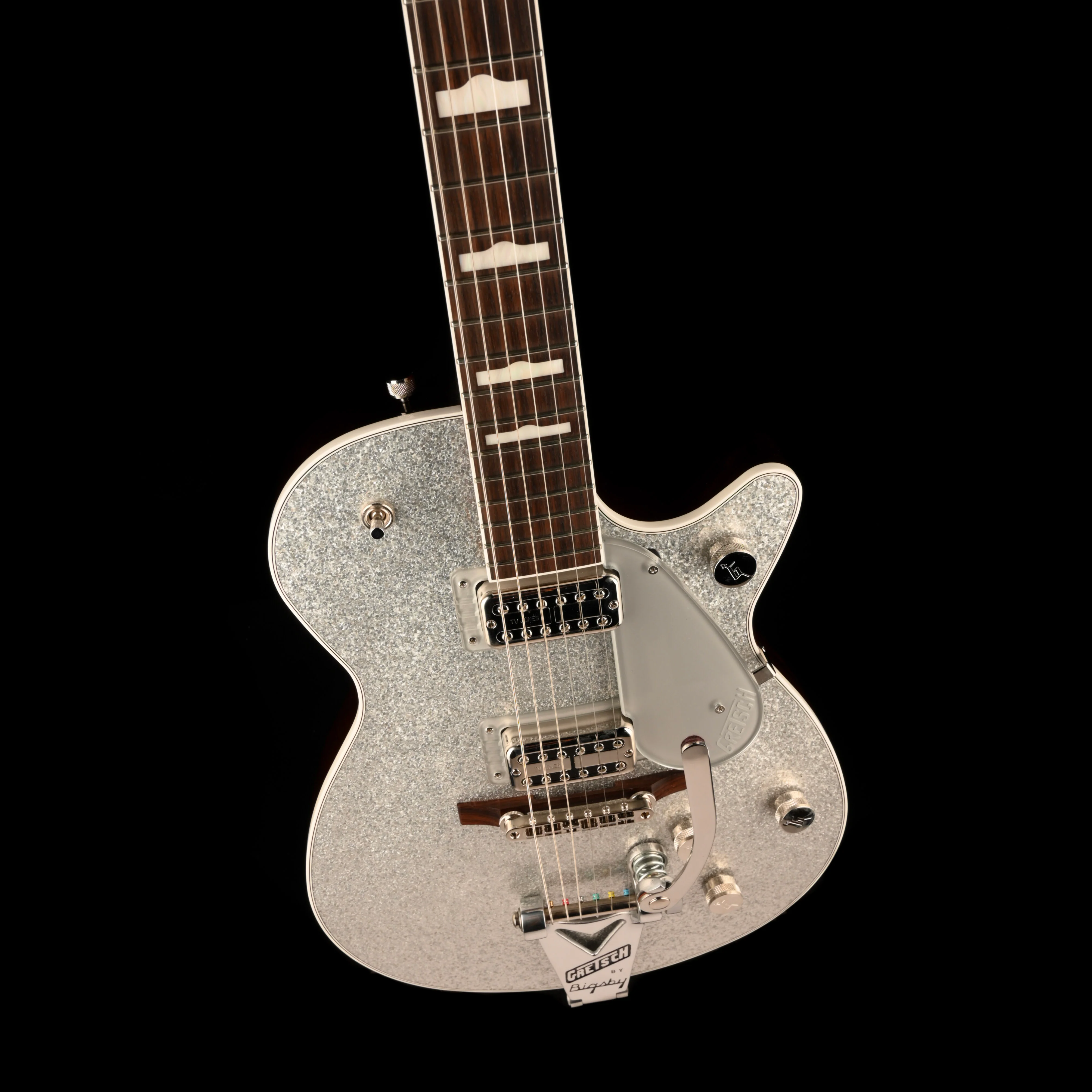 Pre Owned 2023 Gretsch G6229T-'89 Vintage Select Silver Sparkle Electric Guitar With OHSC - Image 4