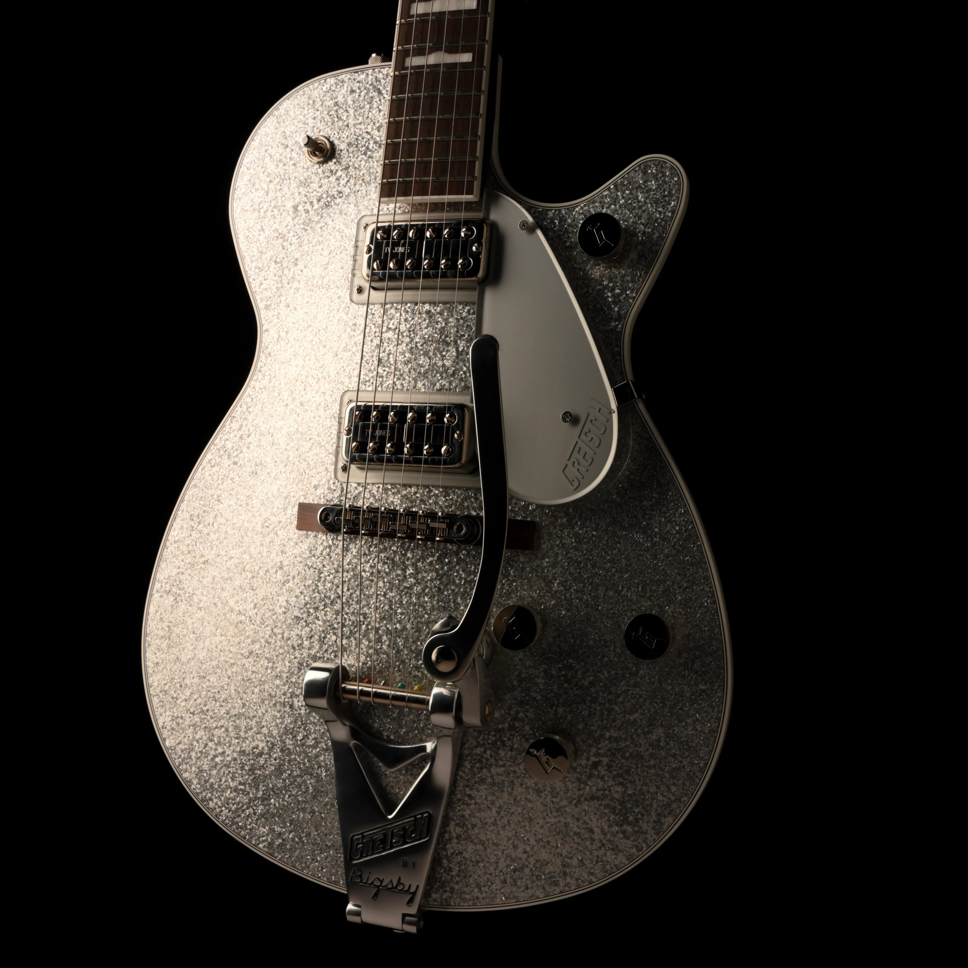Pre Owned 2023 Gretsch G6229T-'89 Vintage Select Silver Sparkle Electric Guitar With OHSC - Image 7