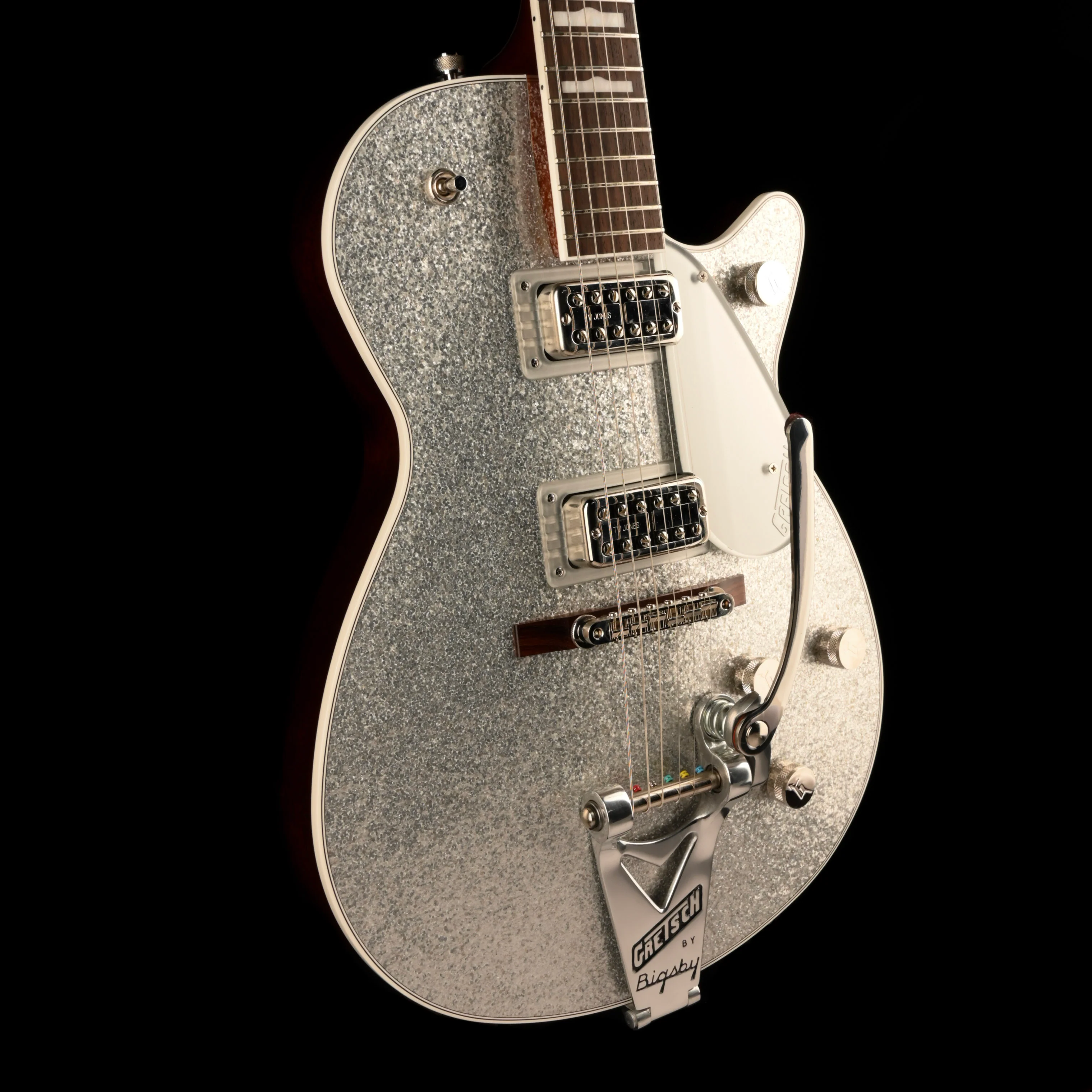 Pre Owned 2023 Gretsch G6229T-'89 Vintage Select Silver Sparkle Electric Guitar With OHSC - Image 8