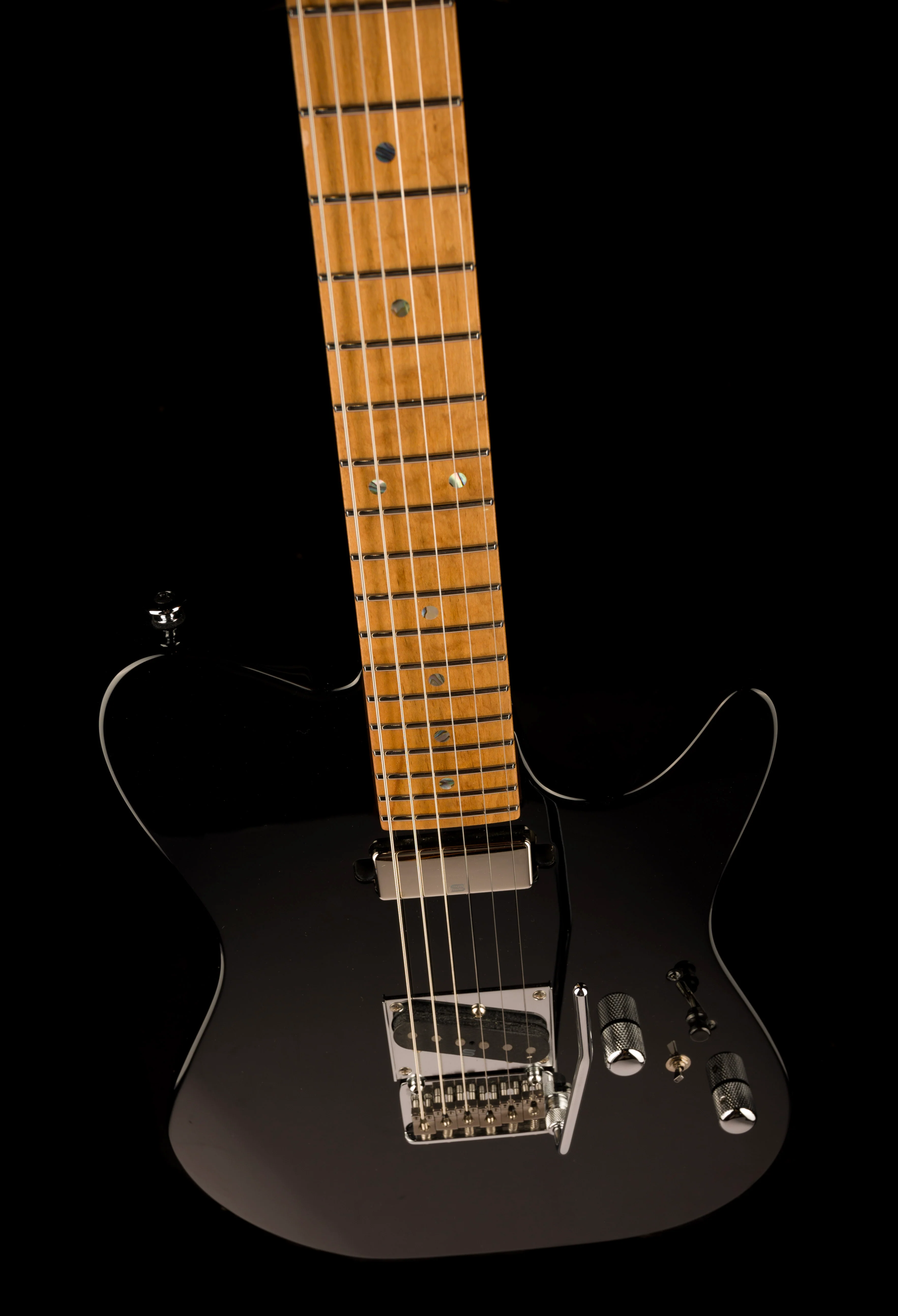 Pre Owned 2023 Ibanez Prestige AZS2200B Black Electric Guitar With OHSC - Image 4