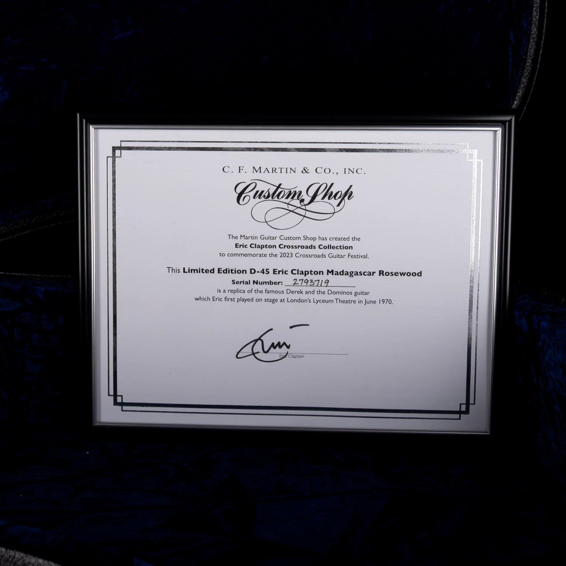 Pre Owned 2023 Martin Limited Edition Eric Clapton D-45 Madagascar Rosewood Acoustic Guitar With OHSC - Image 16