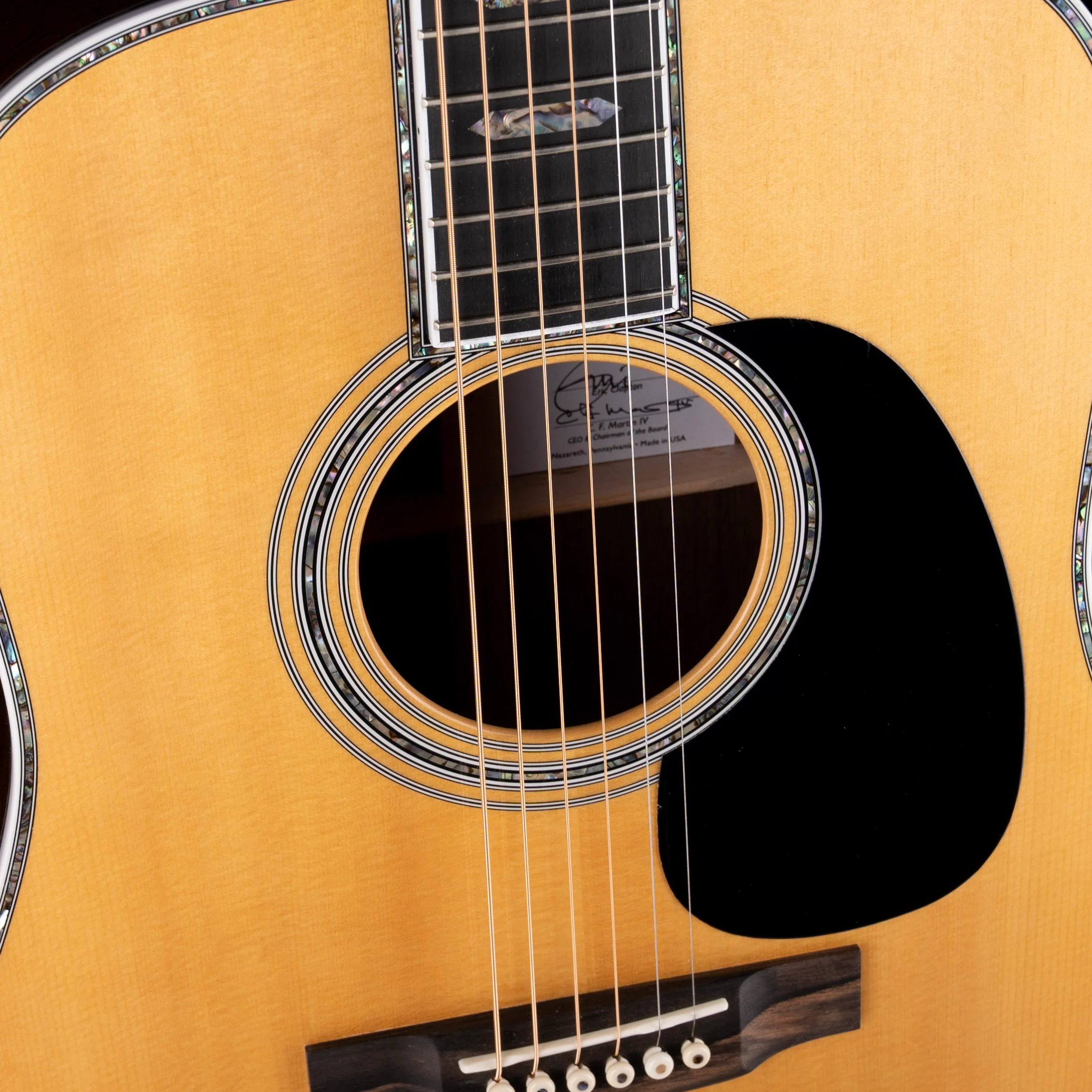 Pre Owned 2023 Martin Limited Edition Eric Clapton D-45 Madagascar Rosewood Acoustic Guitar With OHSC - Image 5