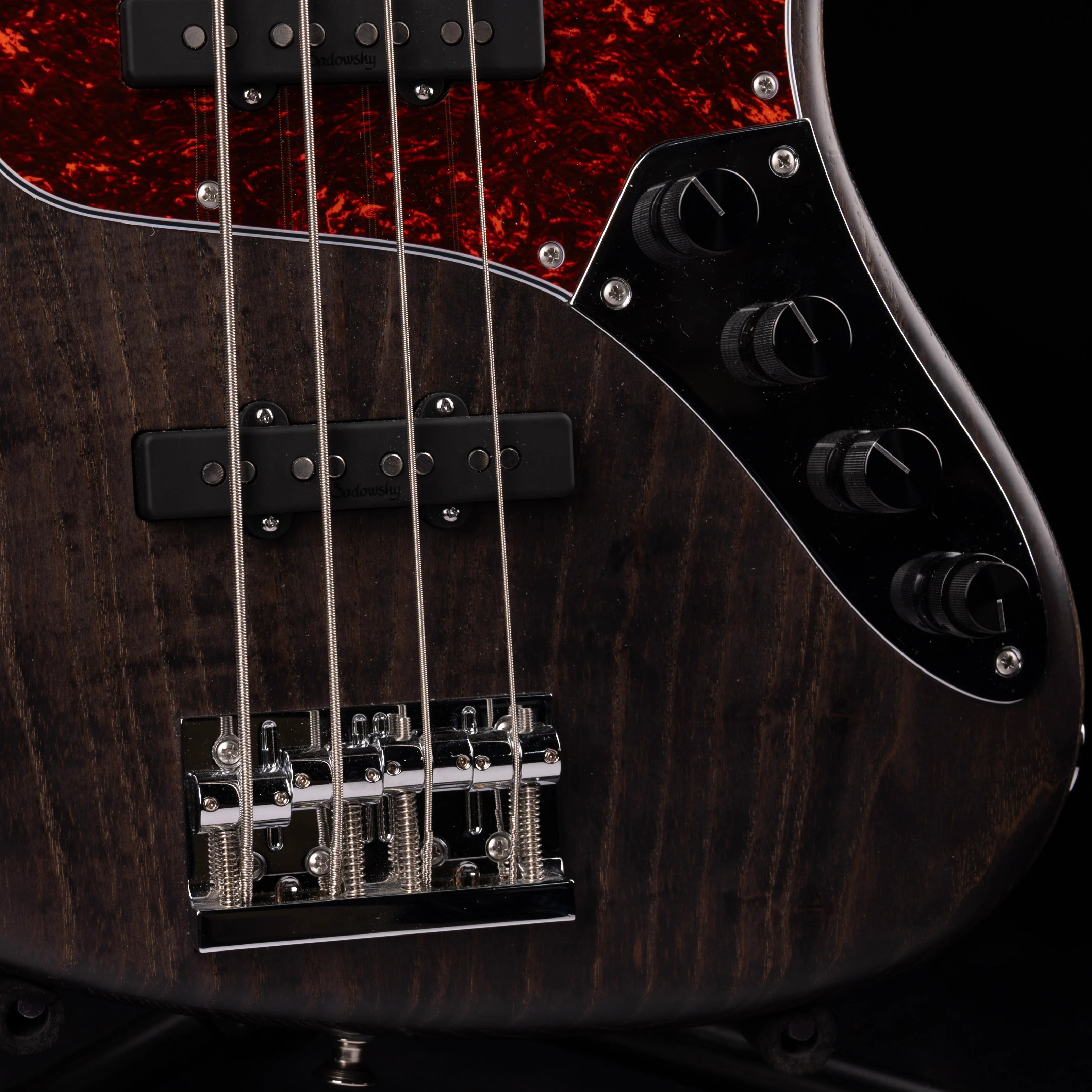 Pre-Owned 2023 Sadowsky Metroline Vintage Jazz Bass Nirvana Black With Gig Bag - Image 4