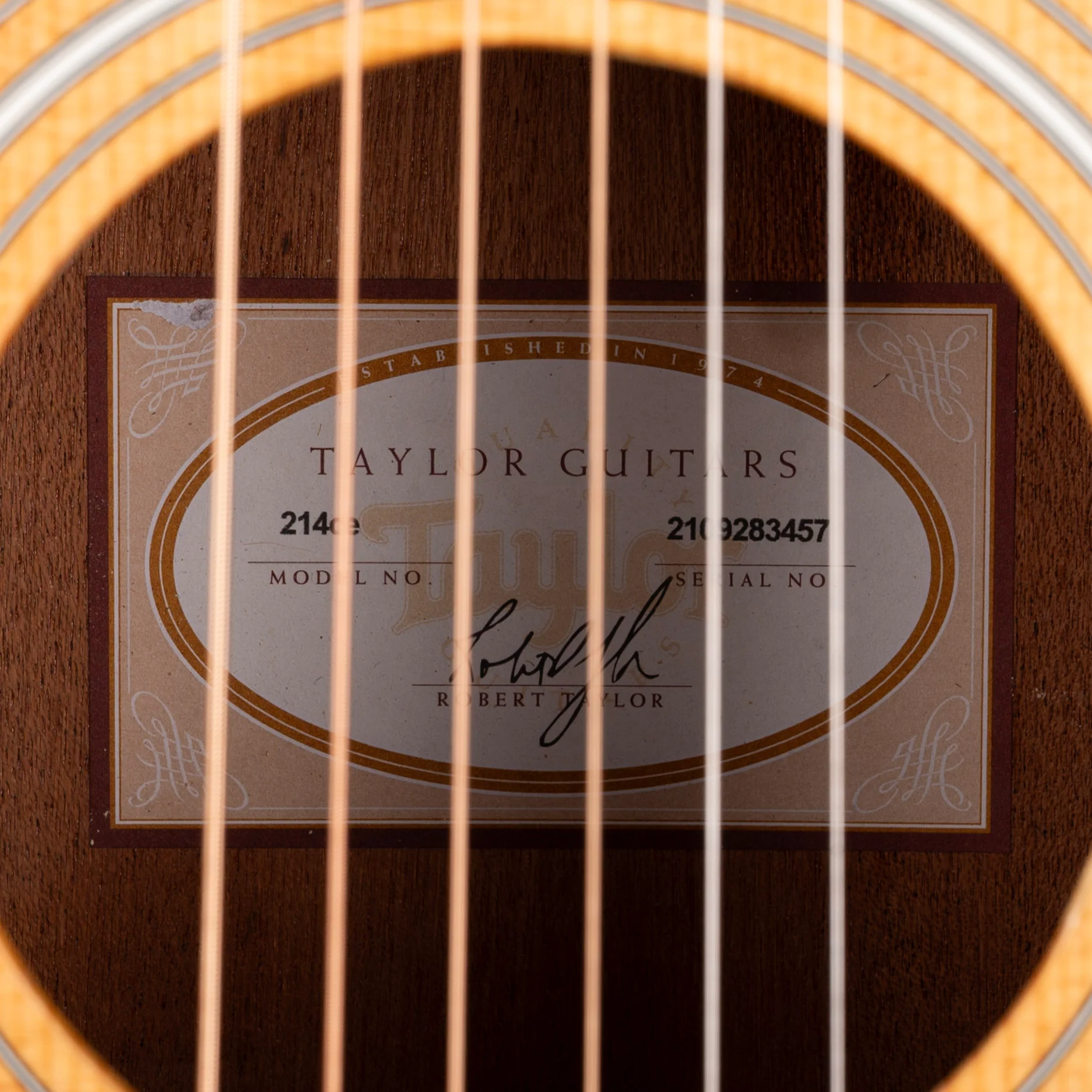 Pre Owned 2013 Taylor 214ce Acoustic Electric Guitar With Soft Shell Case - Image 8