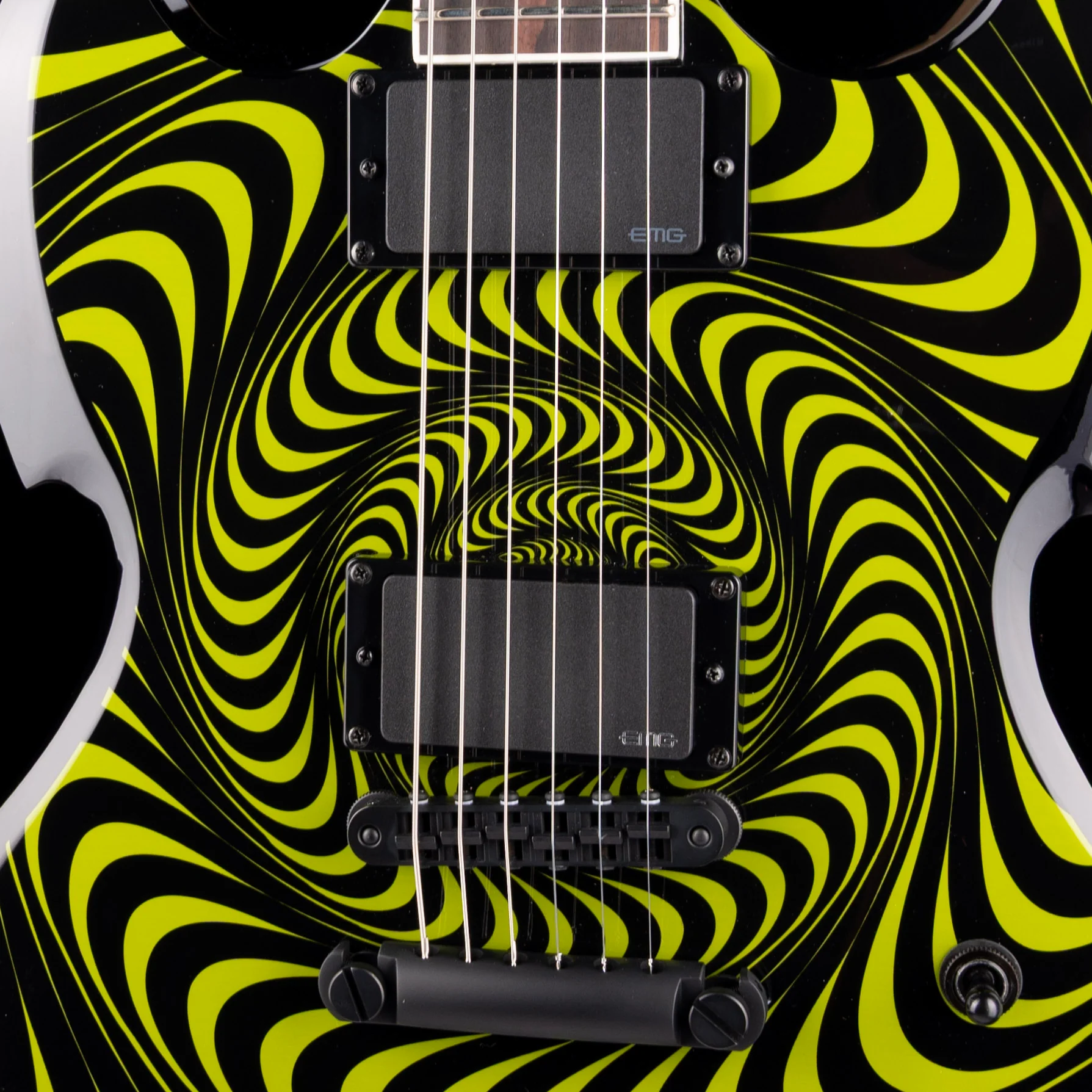 Pre Owned 2023 Wylde Audio Barbarian Green Psychic Bullseye With OHSC - Image 4