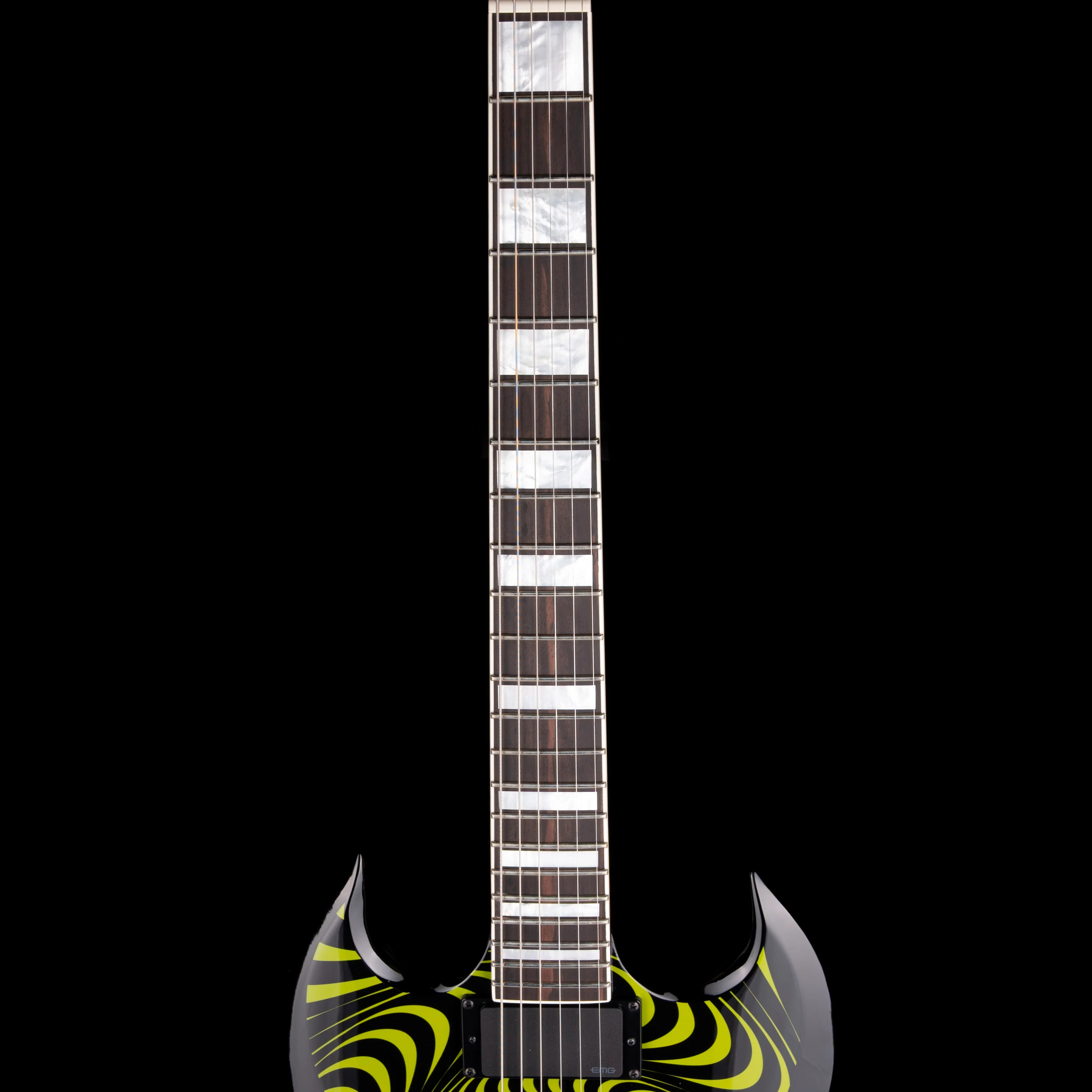 Pre Owned 2023 Wylde Audio Barbarian Green Psychic Bullseye With OHSC - Image 7