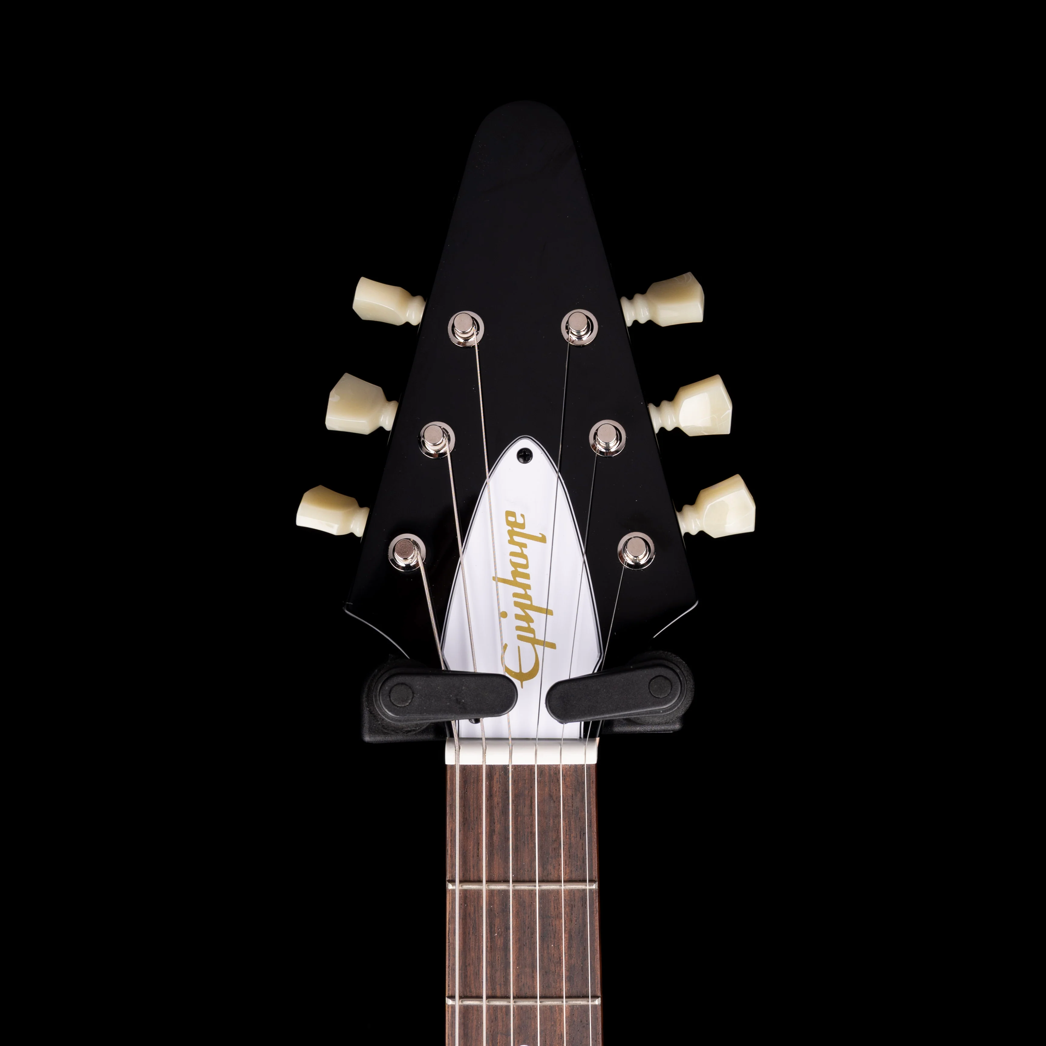 Pre-Owned 2024 Epiphone Jimi Hendrix "Love Drops" Signature Flying V Black With OHSC - Image 12
