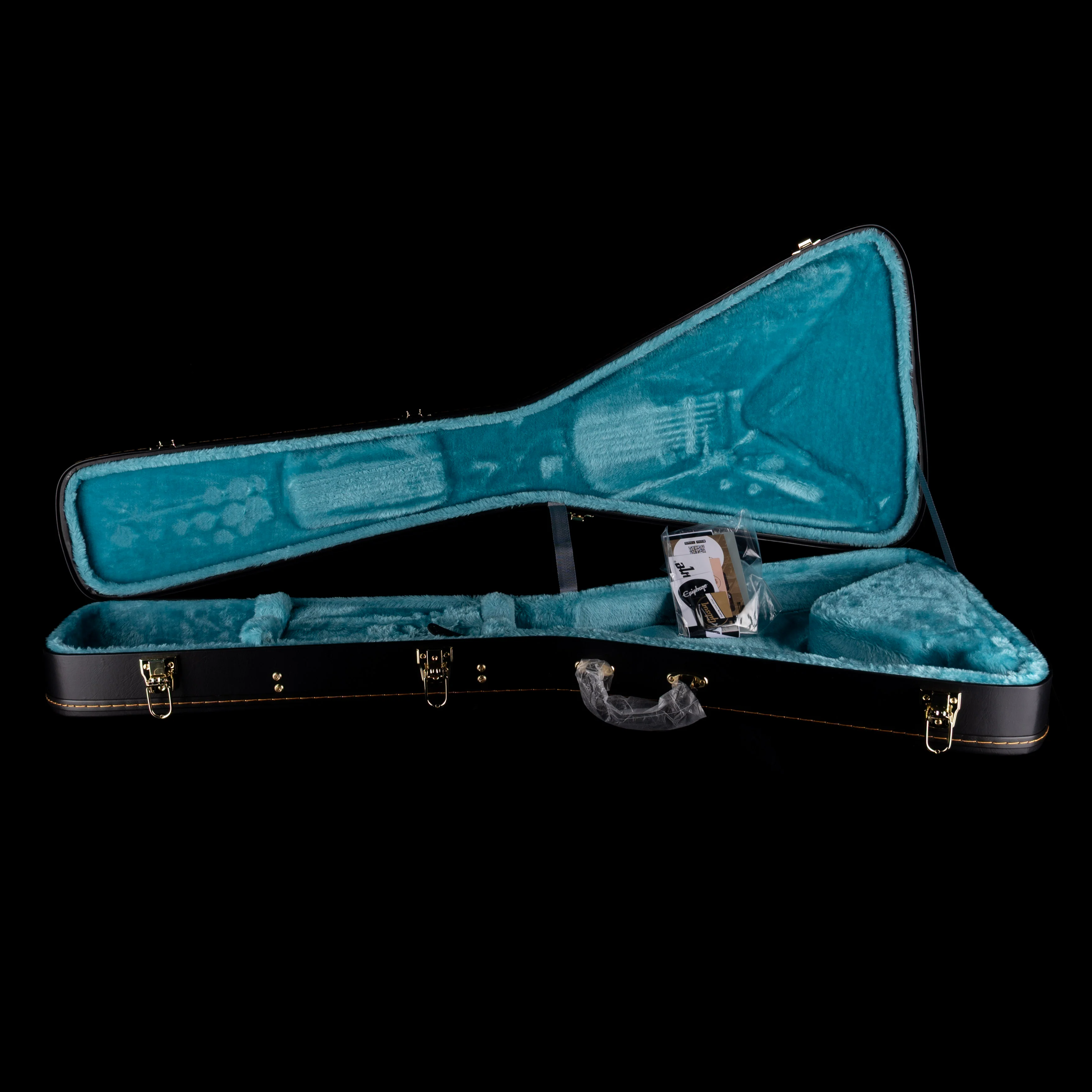 Pre-Owned 2024 Epiphone Jimi Hendrix "Love Drops" Signature Flying V Black With OHSC - Image 14