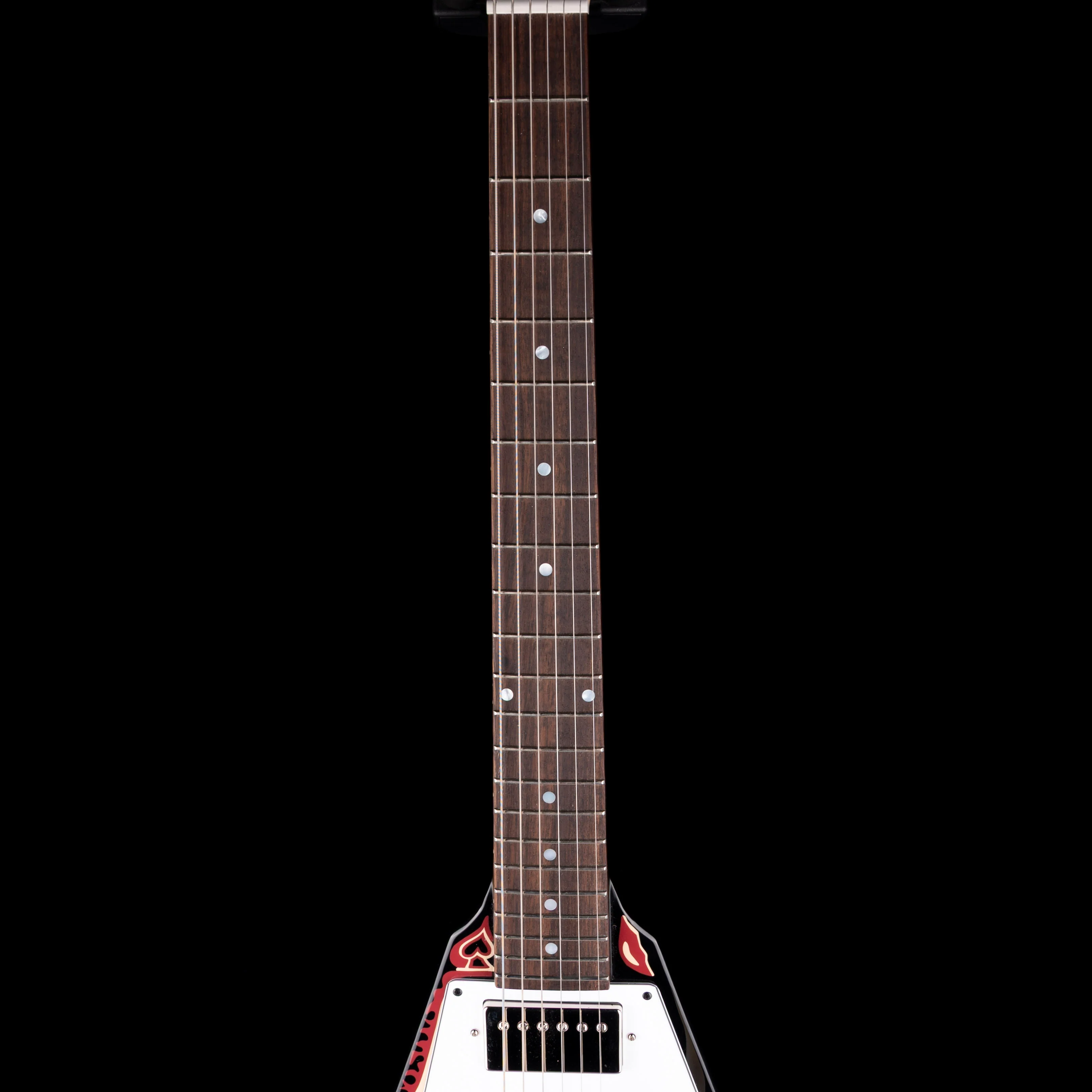 Pre-Owned 2024 Epiphone Jimi Hendrix "Love Drops" Signature Flying V Black With OHSC - Image 8