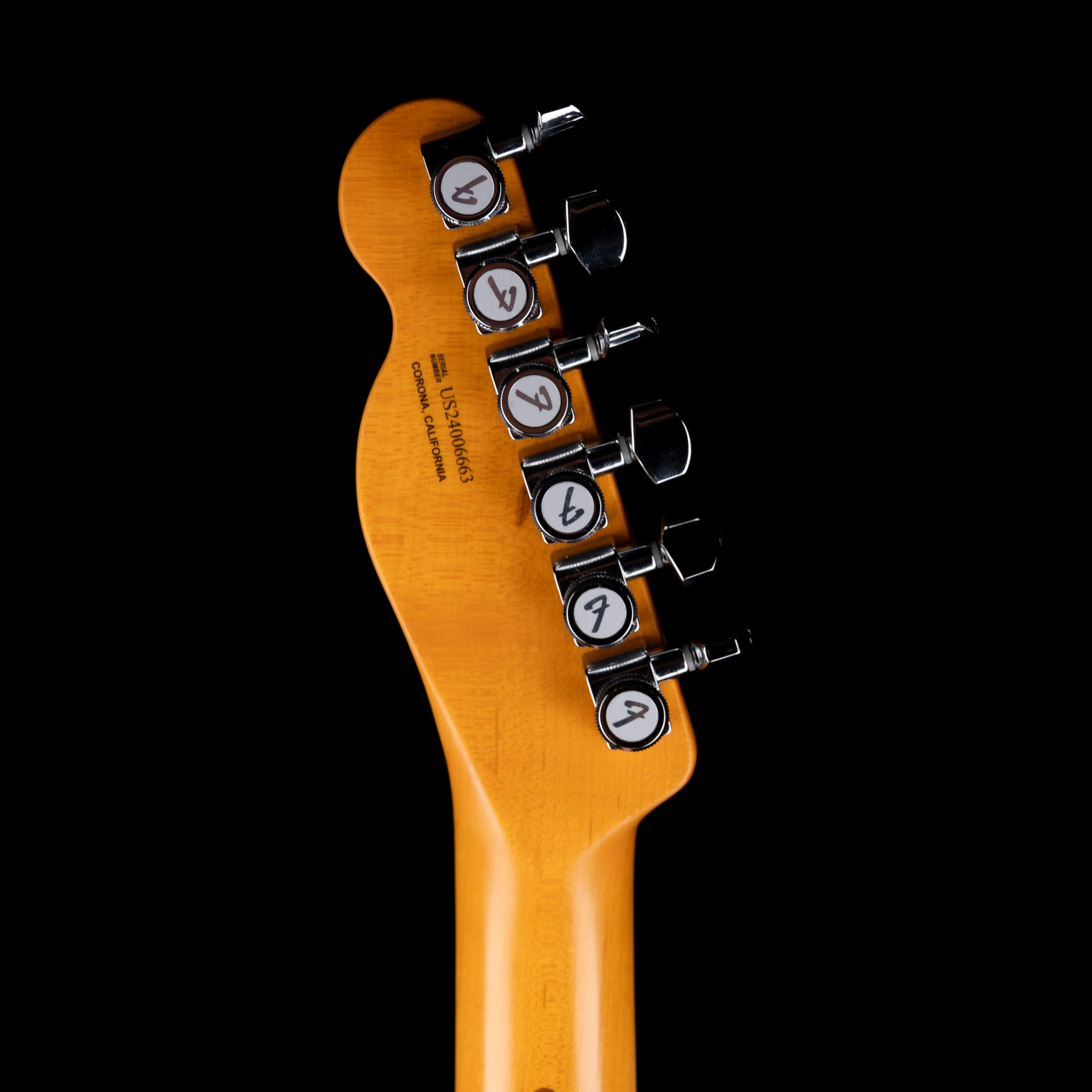 Pre Owned 2024 Fender American Ultra II Telecaster Texas Tea With OHSC - Image 13