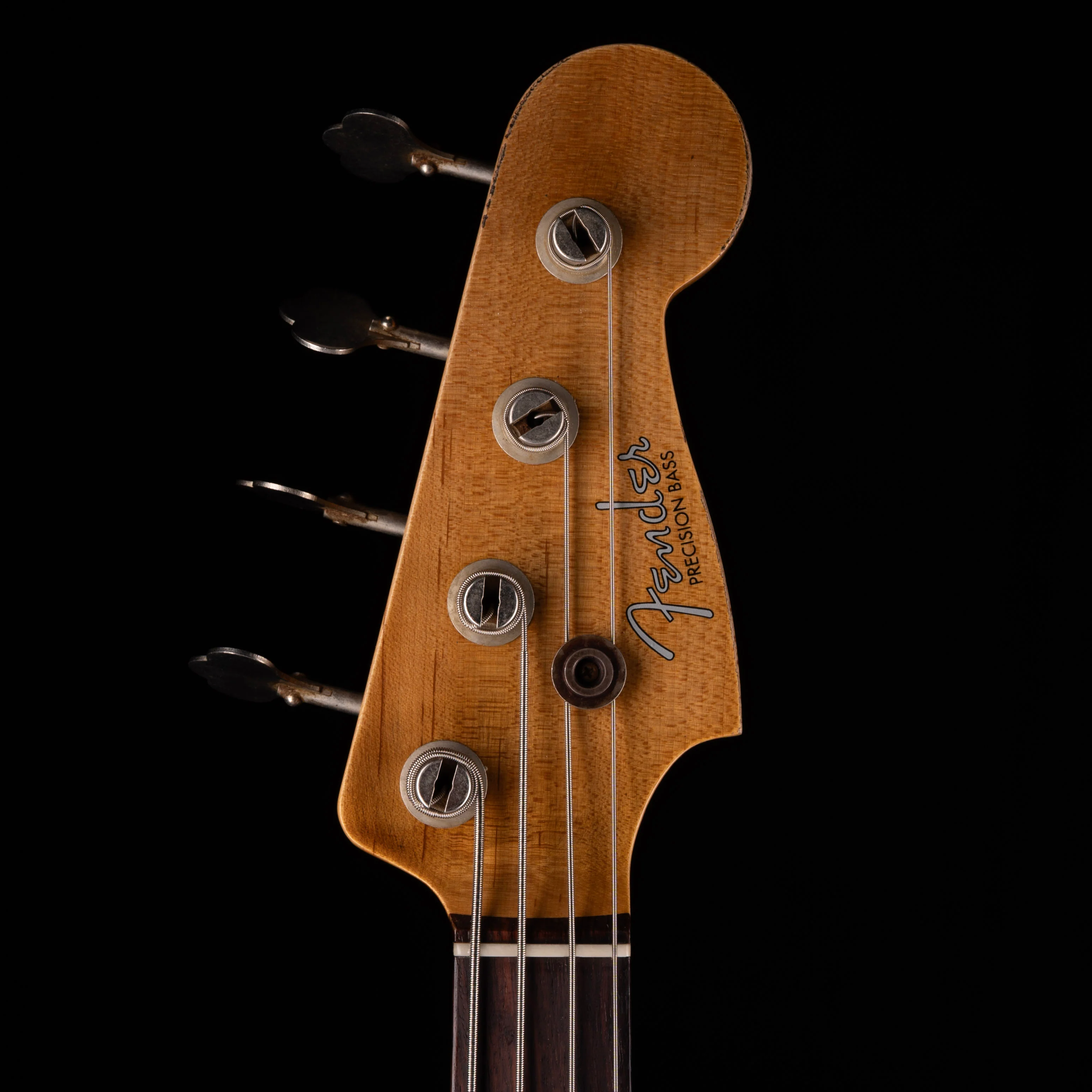 Pre-Owned 2024 Fender Custom Shop 1964 Precision Bass Relic Aged Vintage White With OHSC - Image 12