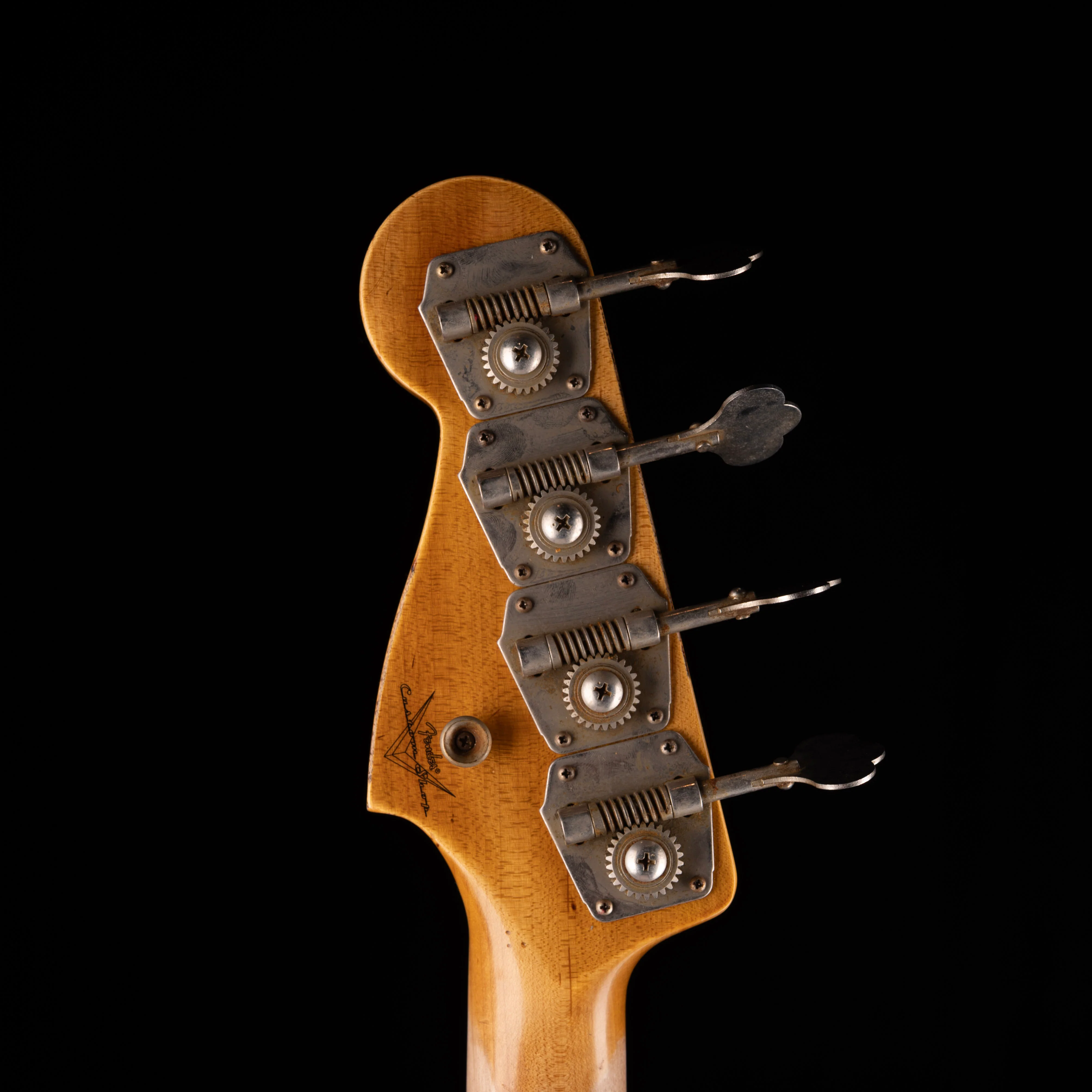 Pre-Owned 2024 Fender Custom Shop 1964 Precision Bass Relic Aged Vintage White With OHSC - Image 13