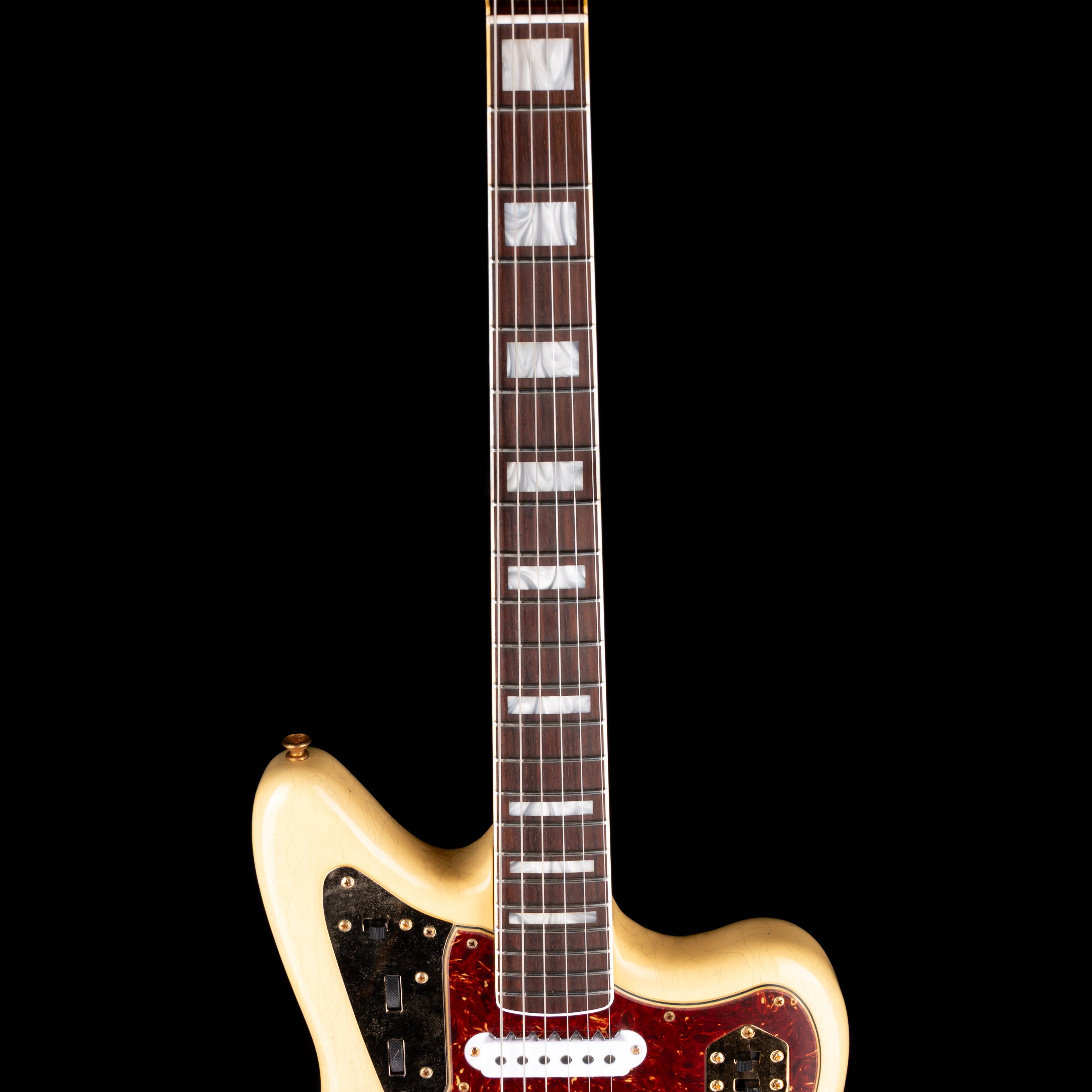 Pre Owned 2024 Fender Custom Shop 1966 Jaguar Journeyman Relic Aged Natural Blonde & OHSC - Image 7