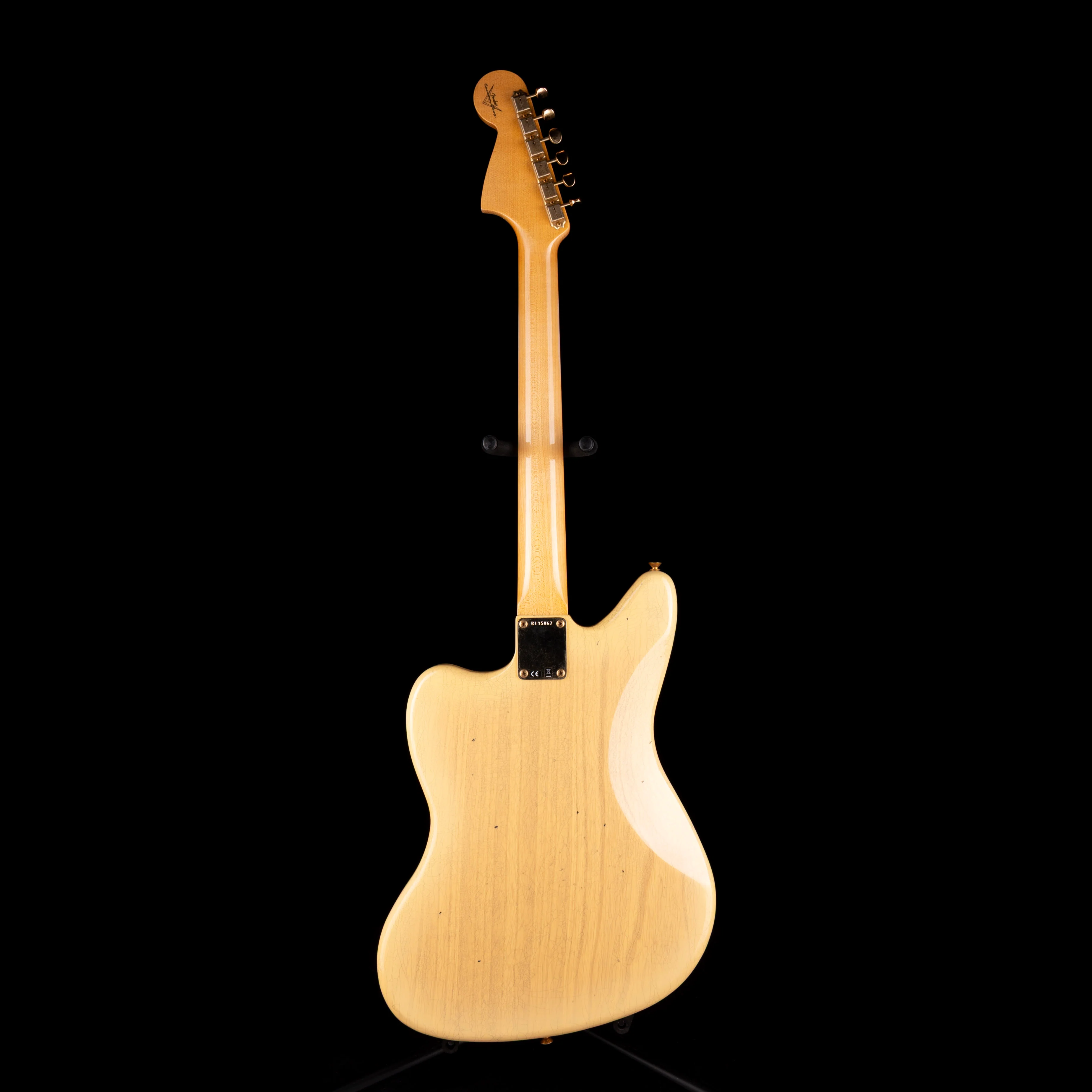 Pre Owned 2024 Fender Custom Shop 1966 Jaguar Journeyman Relic Aged Natural Blonde & OHSC - Image 9