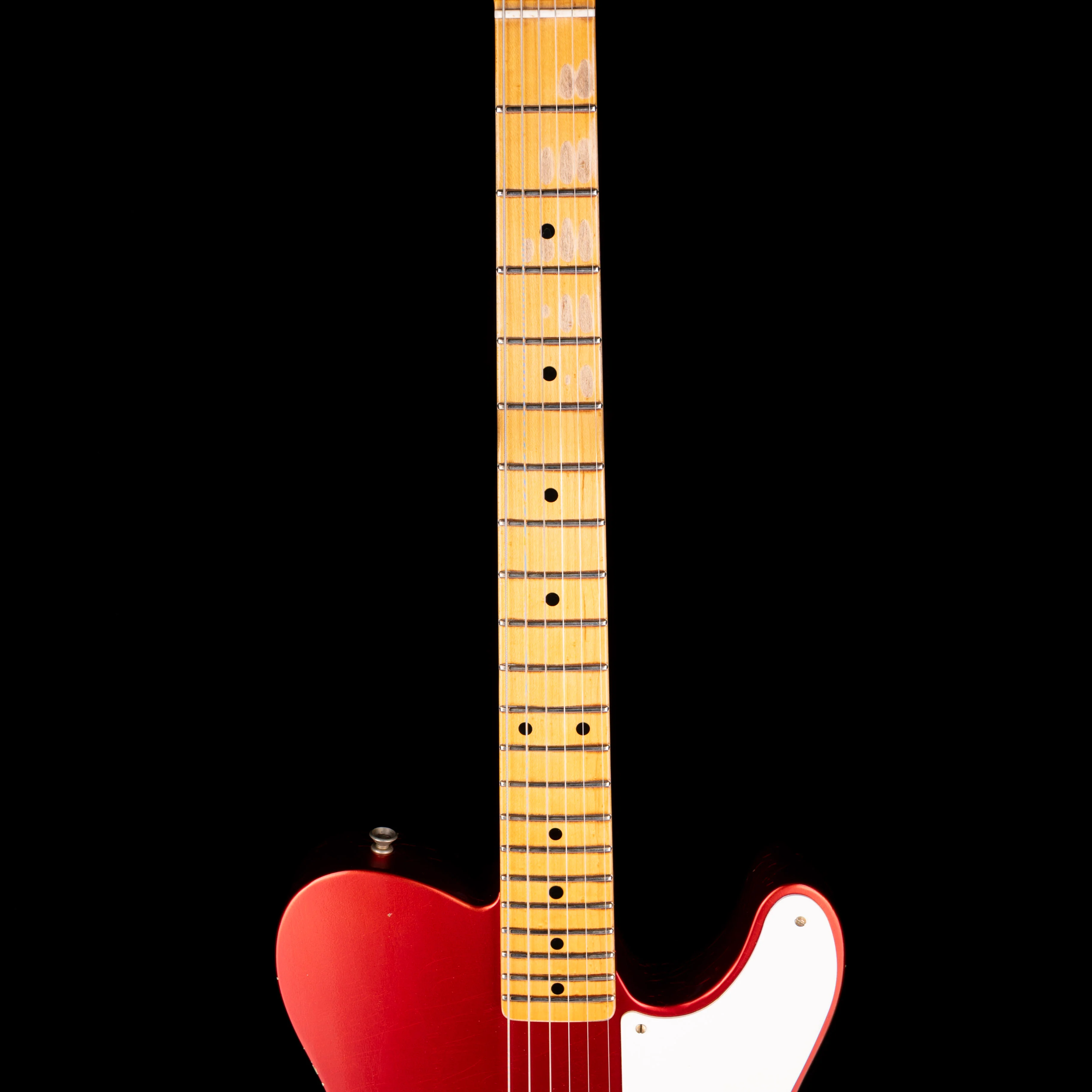 Pre Owned 2024 Fender Custom Shop Limited Edition Red Hot Esquire Thinline Relic Super-faded Candy Apple Red With OHSC - Image 7