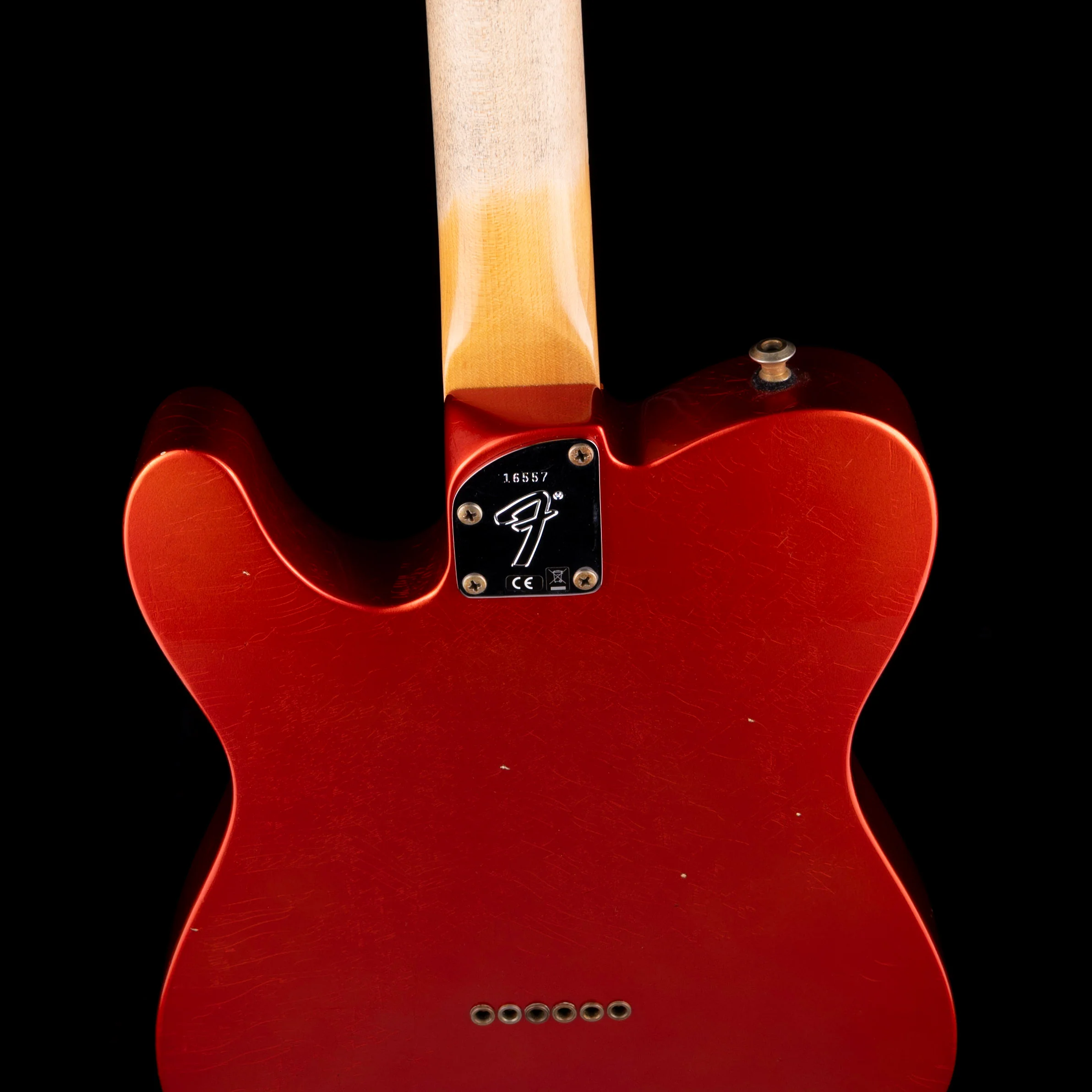 Pre Owned 2024 Fender Custom Shop Postmodern Telecaster HS Journeyman Relic Faded Aged Candy Tangerine With OHSC - Image 10