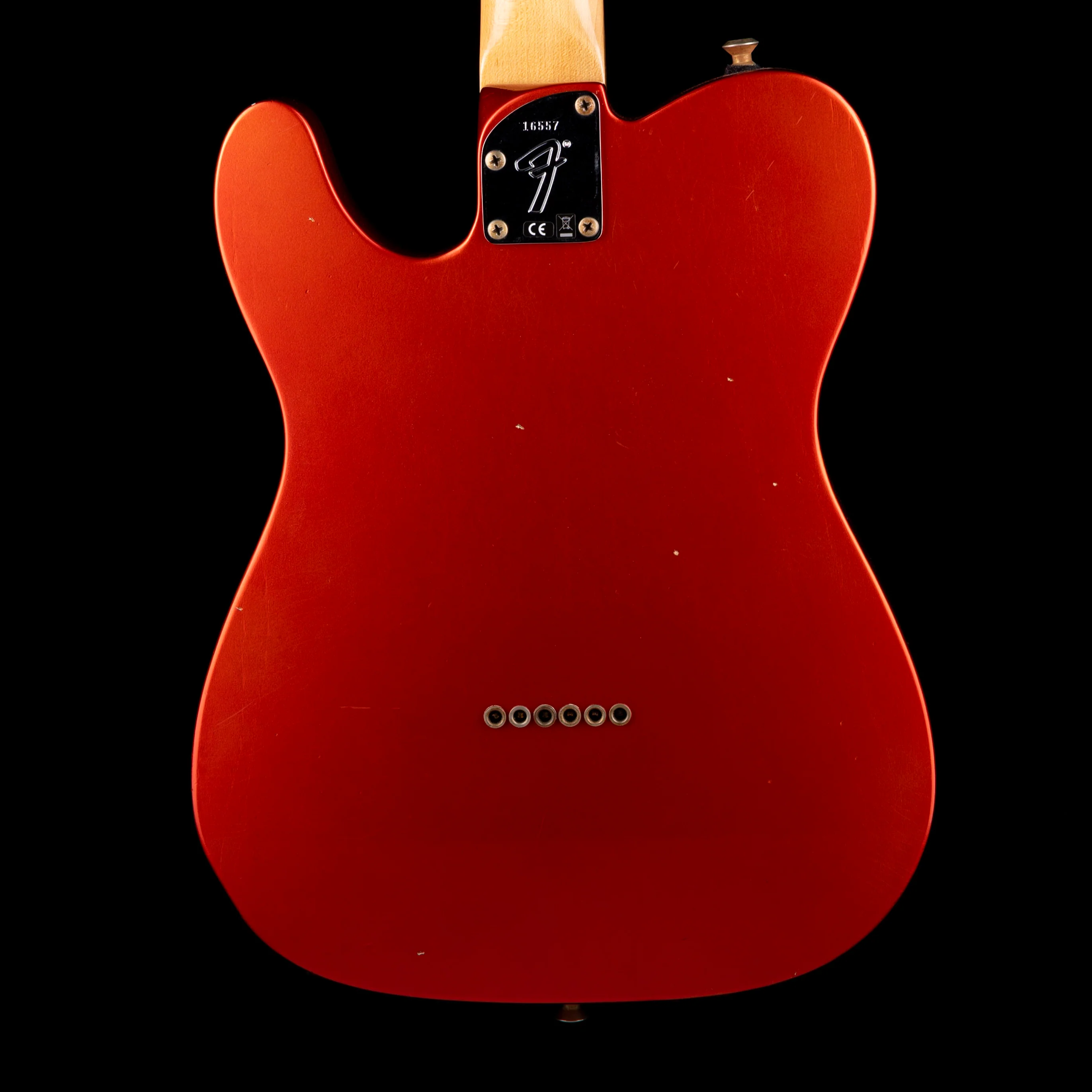 Pre Owned 2024 Fender Custom Shop Postmodern Telecaster HS Journeyman Relic Faded Aged Candy Tangerine With OHSC - Image 8