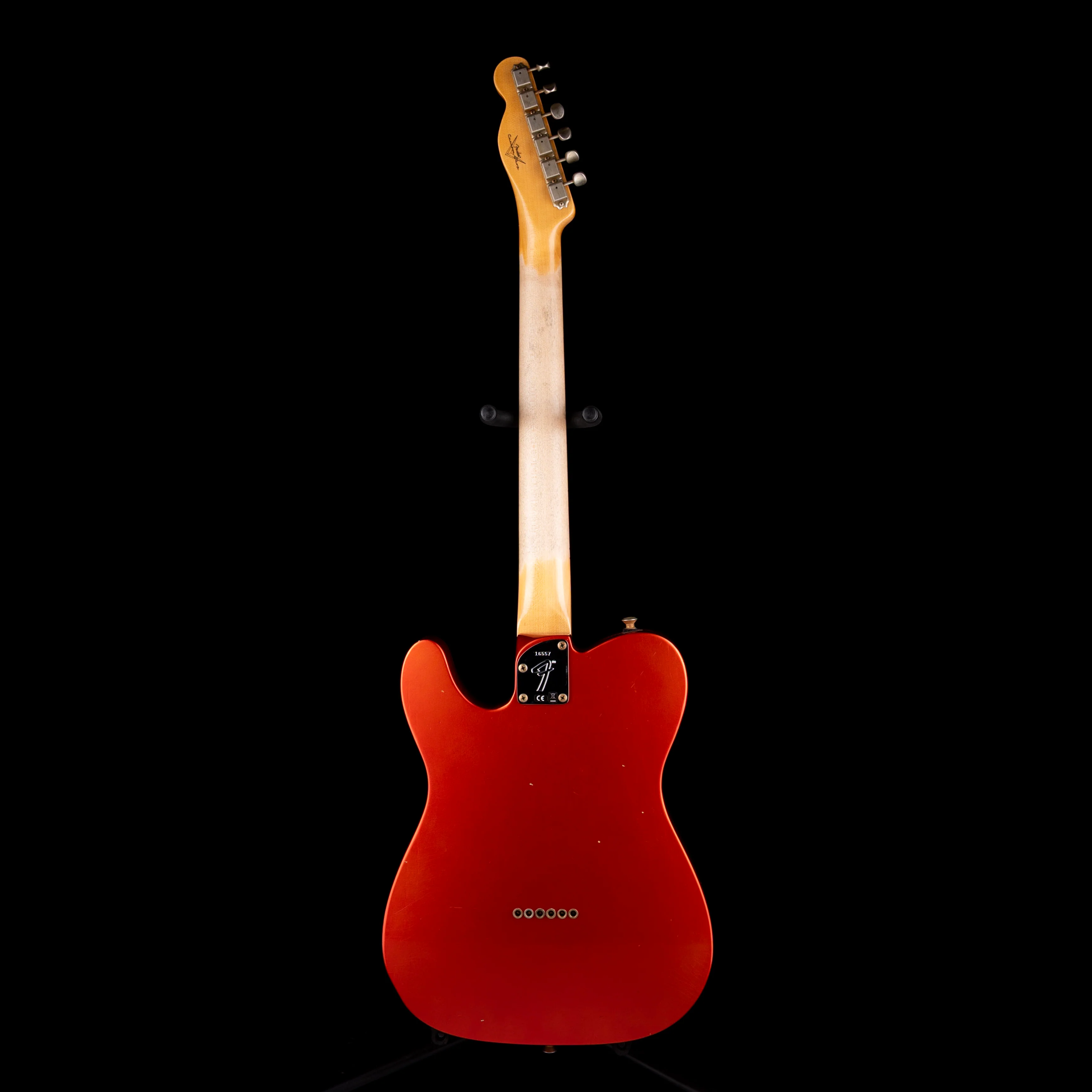 Pre Owned 2024 Fender Custom Shop Postmodern Telecaster HS Journeyman Relic Faded Aged Candy Tangerine With OHSC - Image 9
