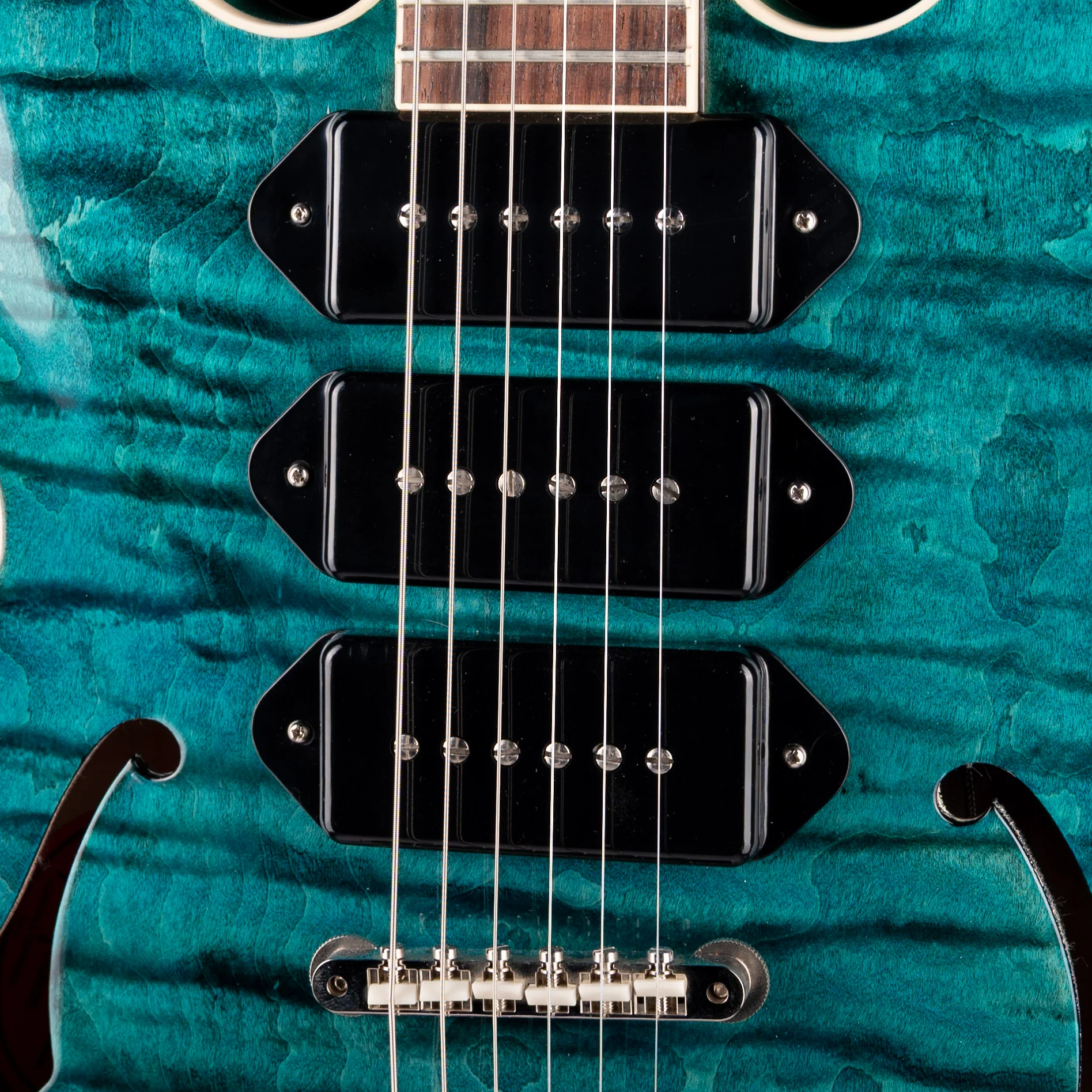Pre Owned 2024 Gibson Custom Shop Mod Collection 1964 ES-335 Laguna Azul with OHSC - Image 4