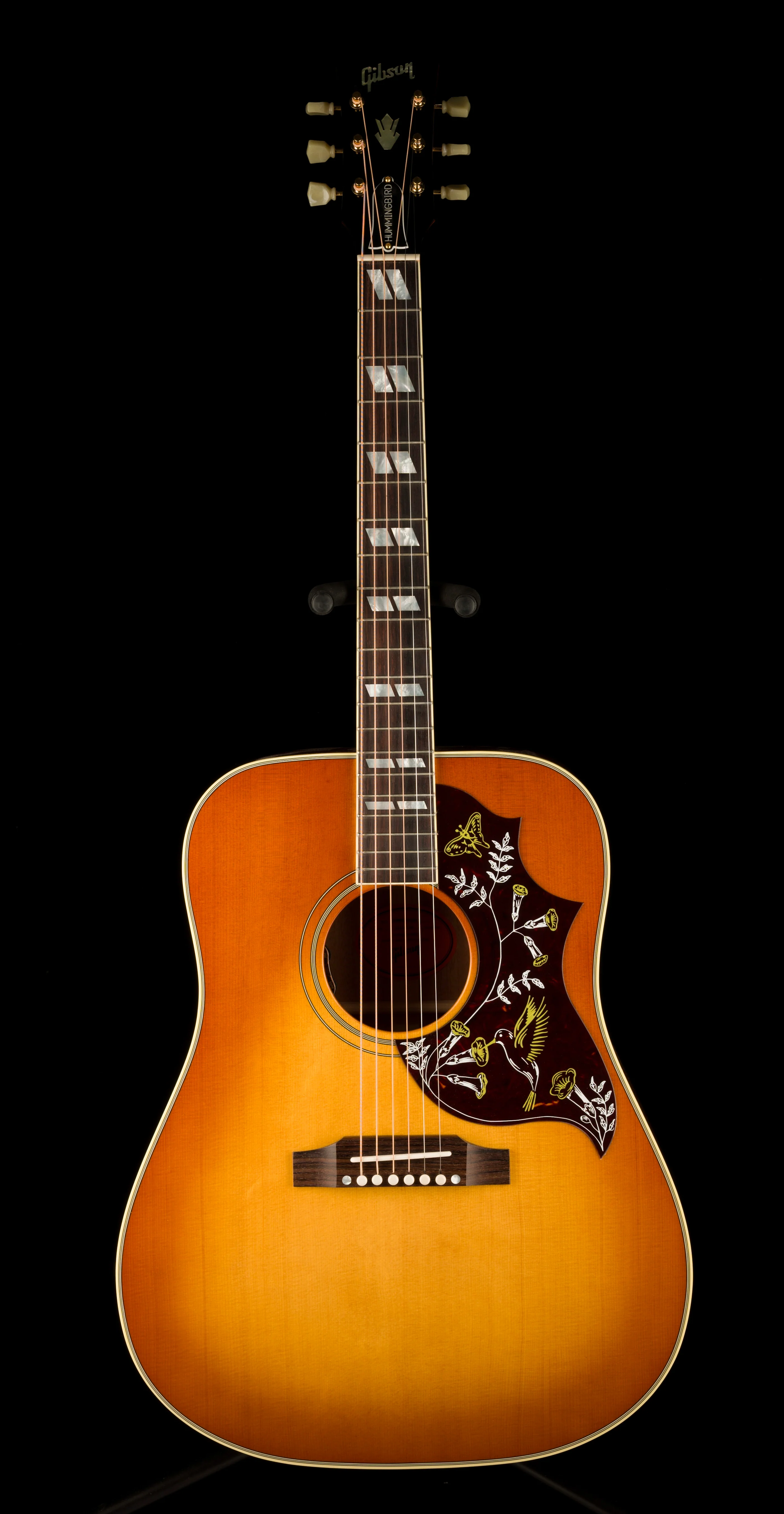 Pre Owned 2024 Gibson Hummingbird Original Heritage Cherry Sunburst Acoustic Electric Guitar With OHSC - Image 2