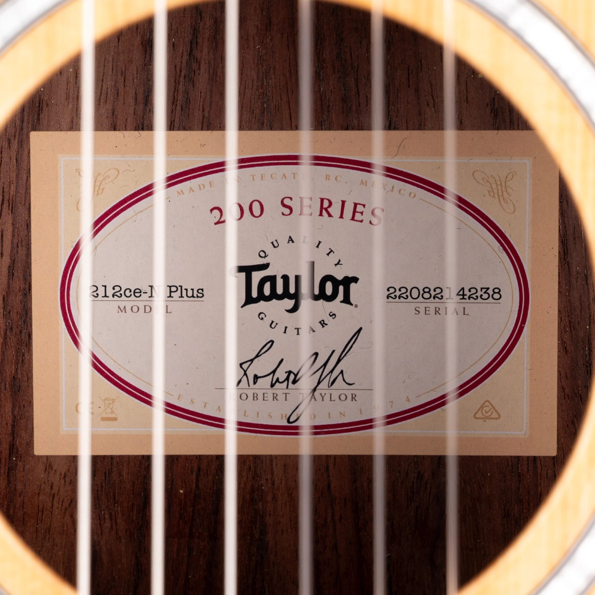 Pre Owned 2024 Taylor 212ce-N Plus Natural Acoustic Electric Guitar With OSSC - Image 8