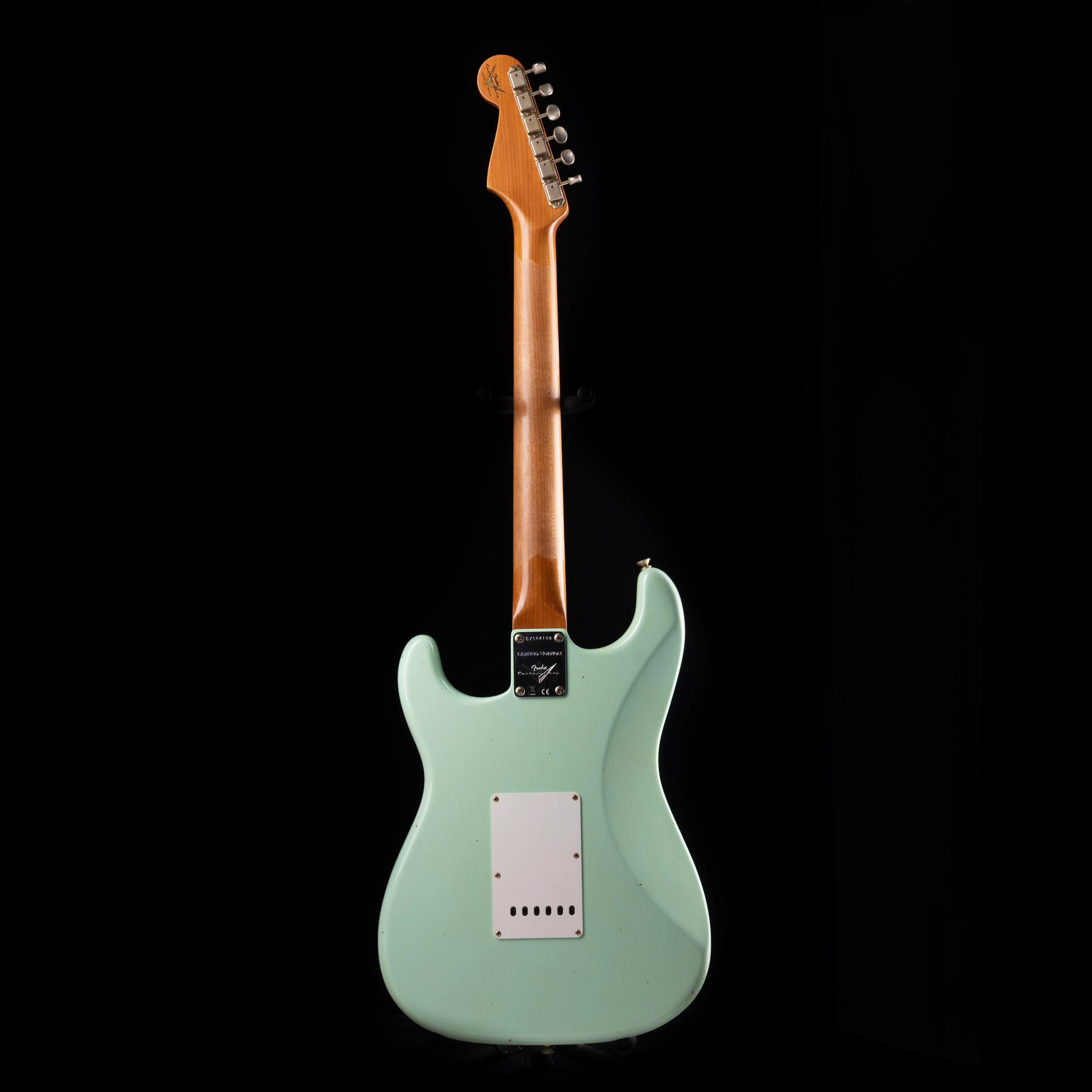 Pre-Owned 2025 Fender Custom Shop 1960 Stratocaster Journeyman Relic Faded Aged Surf Green With OHSC - Image 8