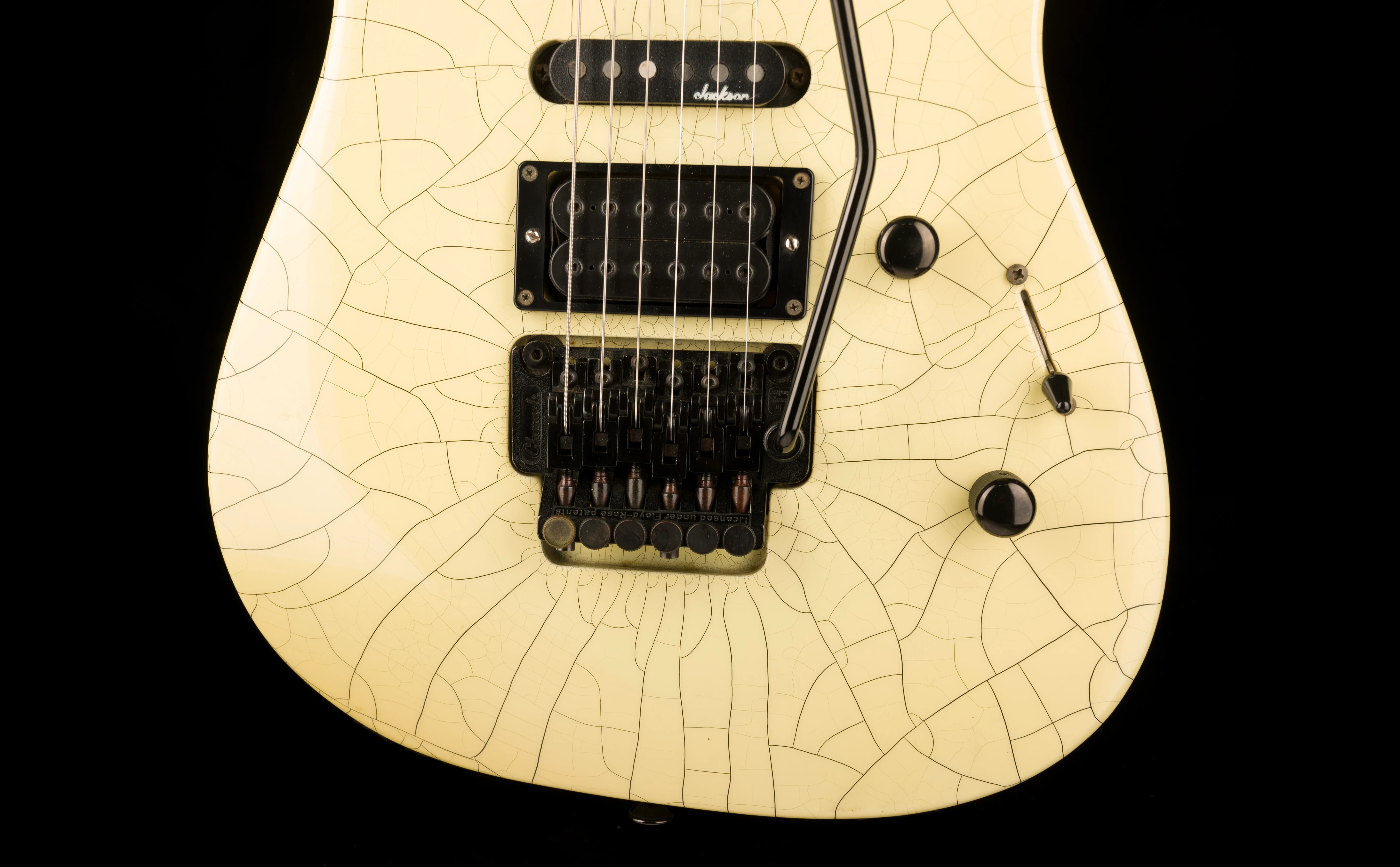Pre Owned '90s Charvel 375 Deluxe Desert Crackle With HSC - Image 5