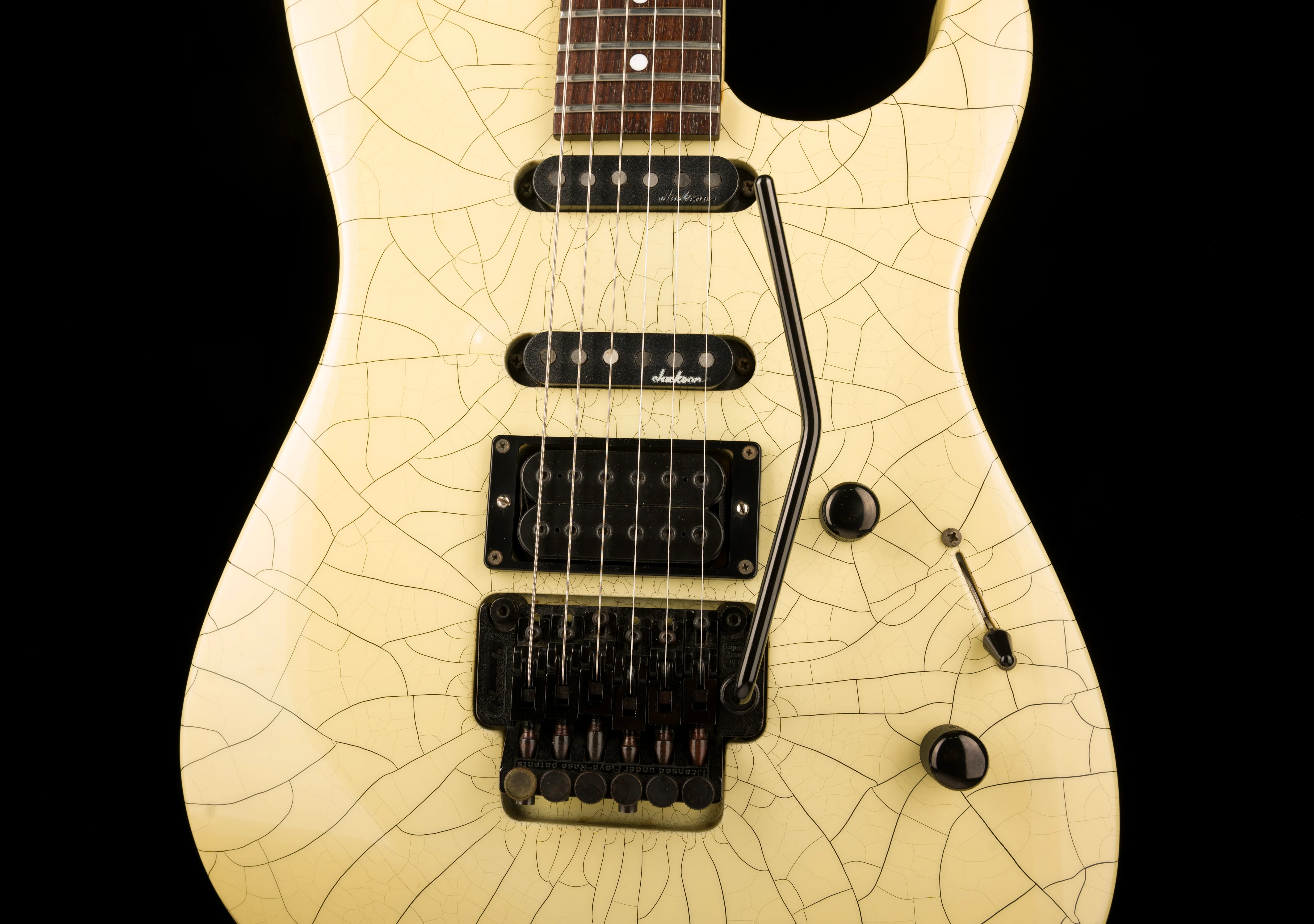 Pre Owned '90s Charvel 375 Deluxe Desert Crackle With HSC - Image 6