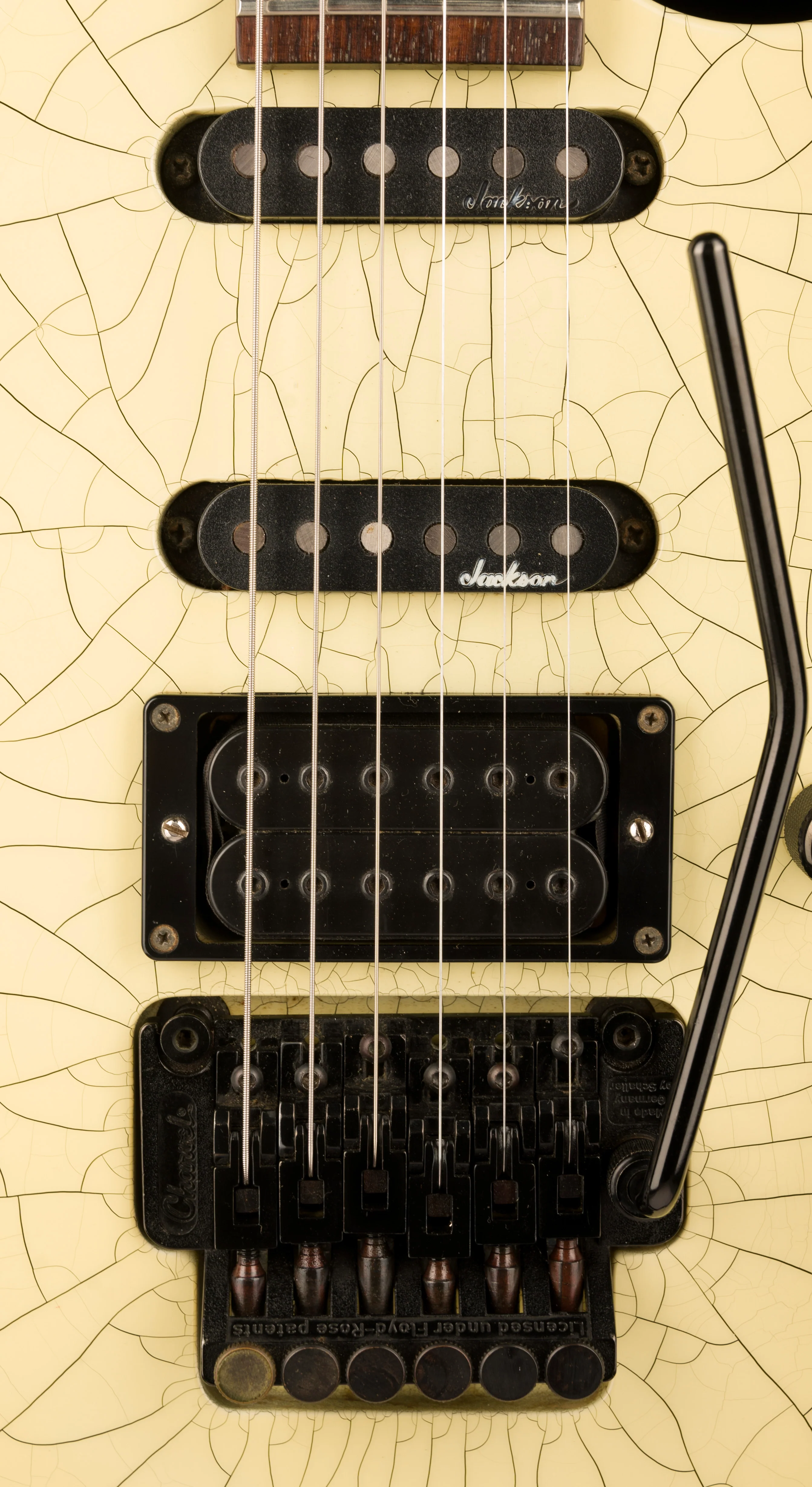 Pre Owned '90s Charvel 375 Deluxe Desert Crackle With HSC - Image 7