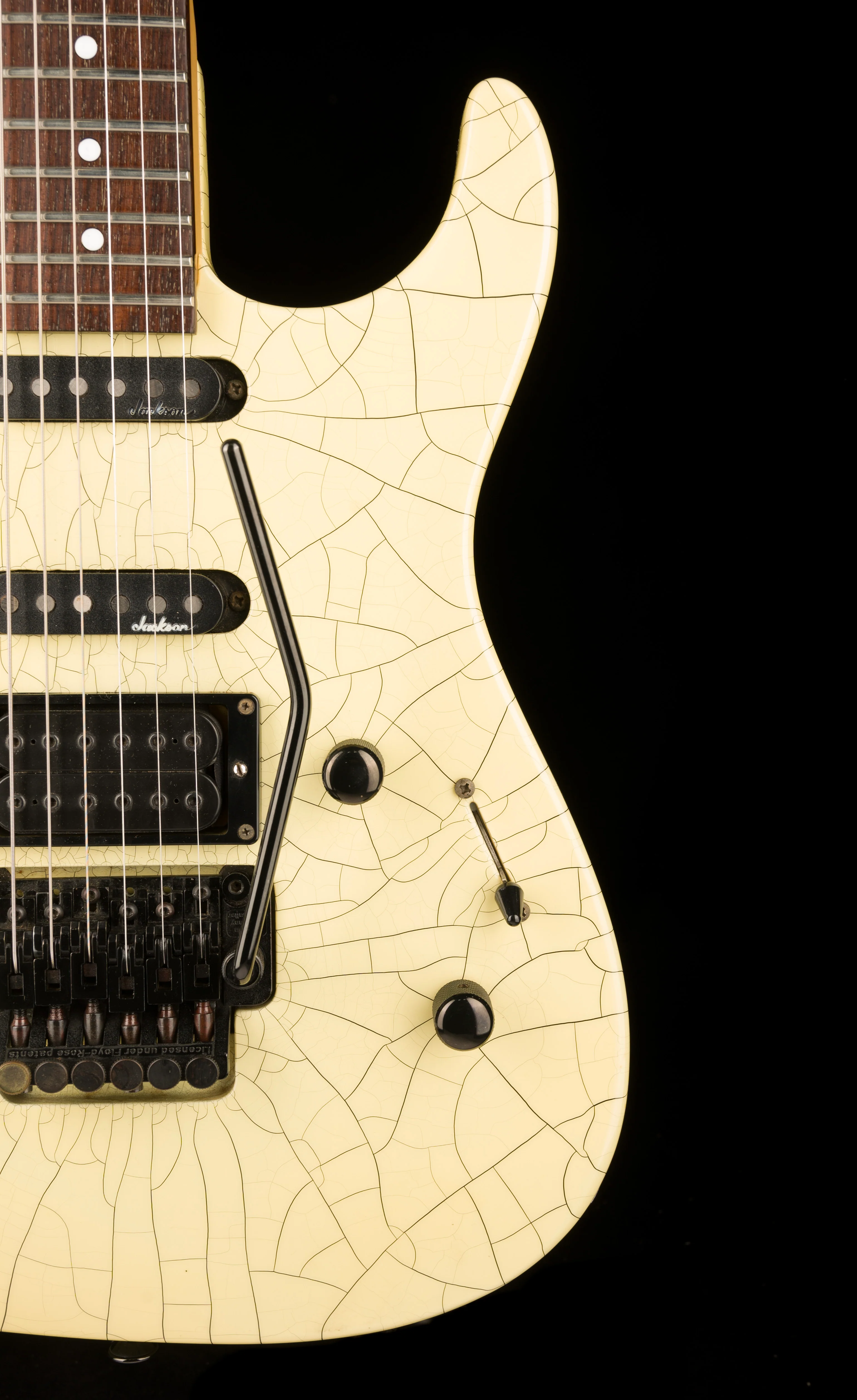Pre Owned '90s Charvel 375 Deluxe Desert Crackle With HSC - Image 9