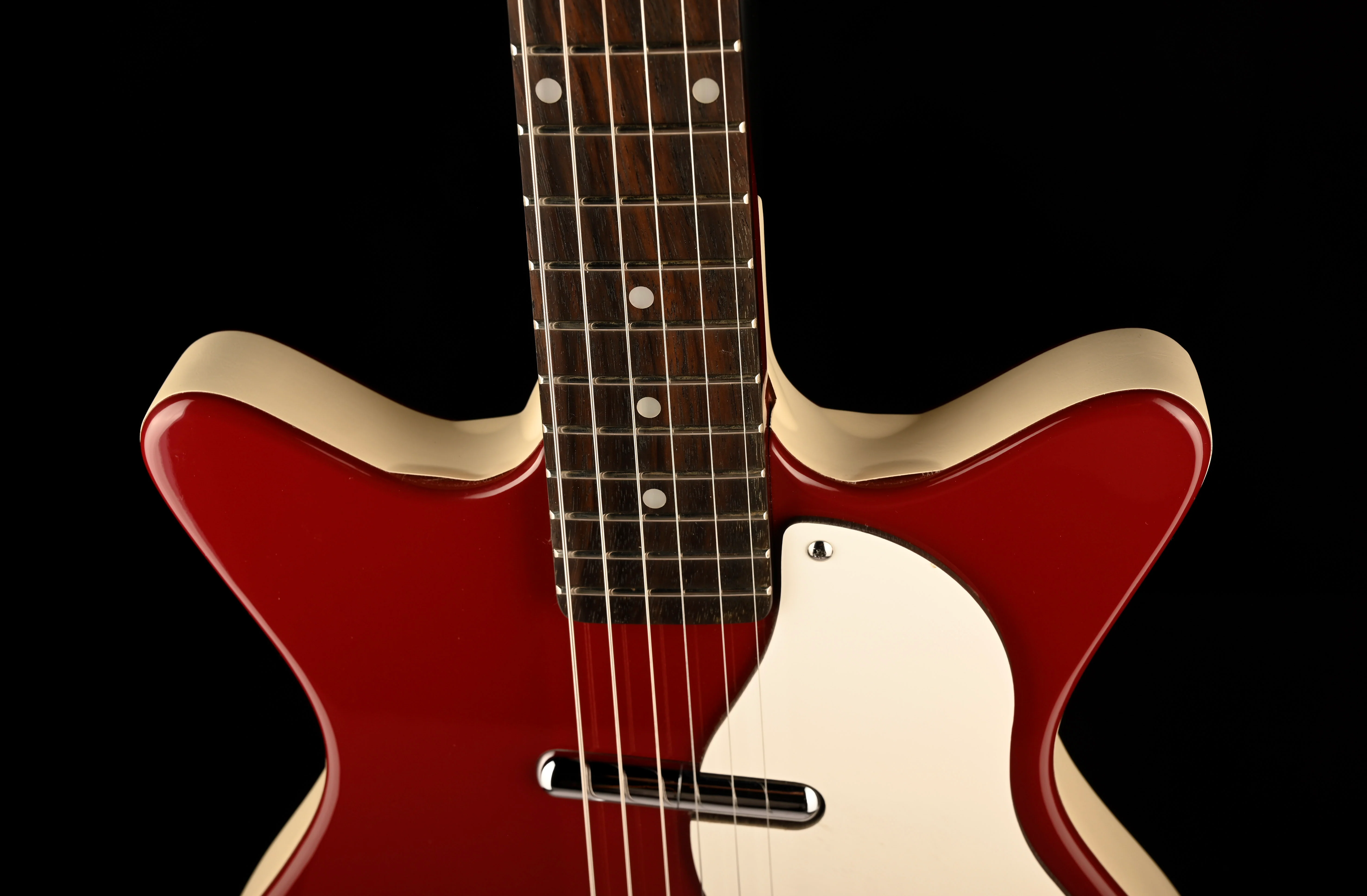 Pre Owned 90s Danelectro DC59 "Jimmy Page" Model Red Made In Korea With Gig Bag - Image 3