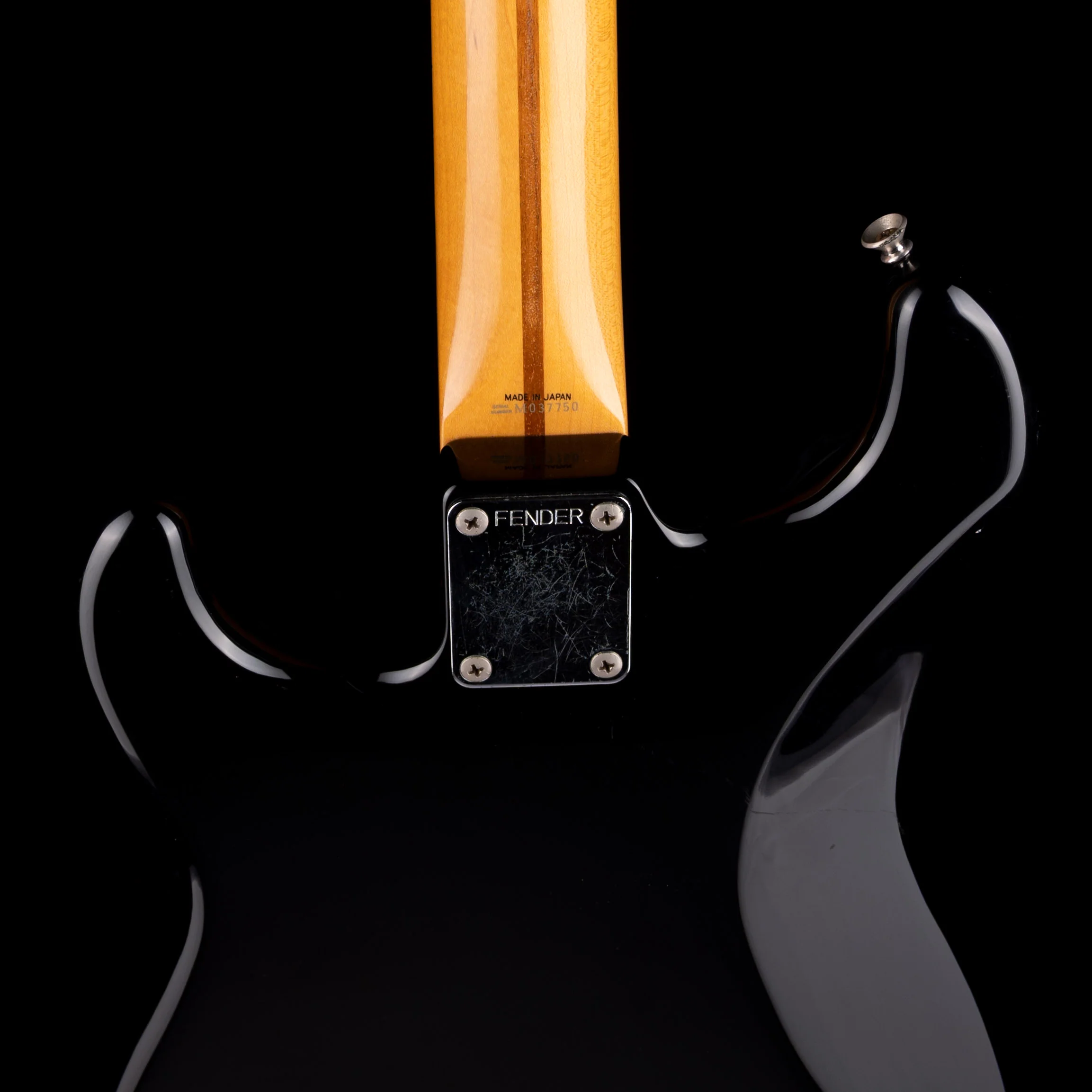 Pre Owned '90s Fender Made in Japan 1957 Reissue Stratocaster Hardtail Black With Gig Bag - Image 10