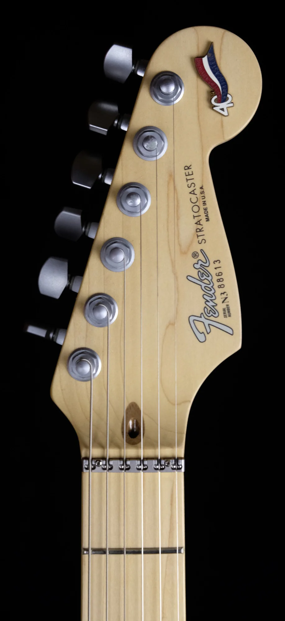 Pre Owned '93 Fender 40th Anniversary Limited Run Stratocaster Aluminum Purple Body OHSC - Image 12