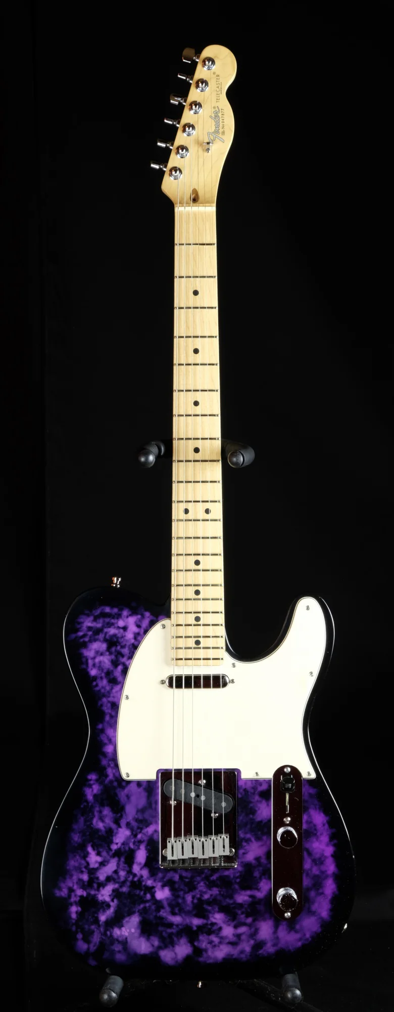 Pre Owned '94 Fender 40th Anniversary Limited Run Telecaster Aluminum Purple Body OHSC - Image 2