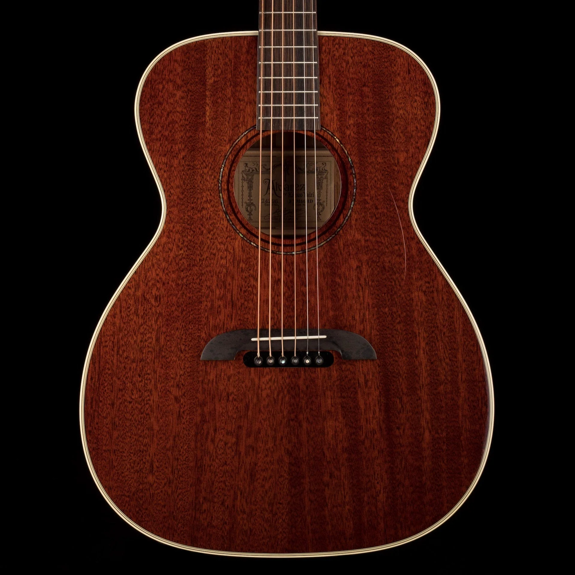 Pre Owned Alvarez Yairi FYM66HD OM Honduran Mahogany Acoustic Guitar With Case