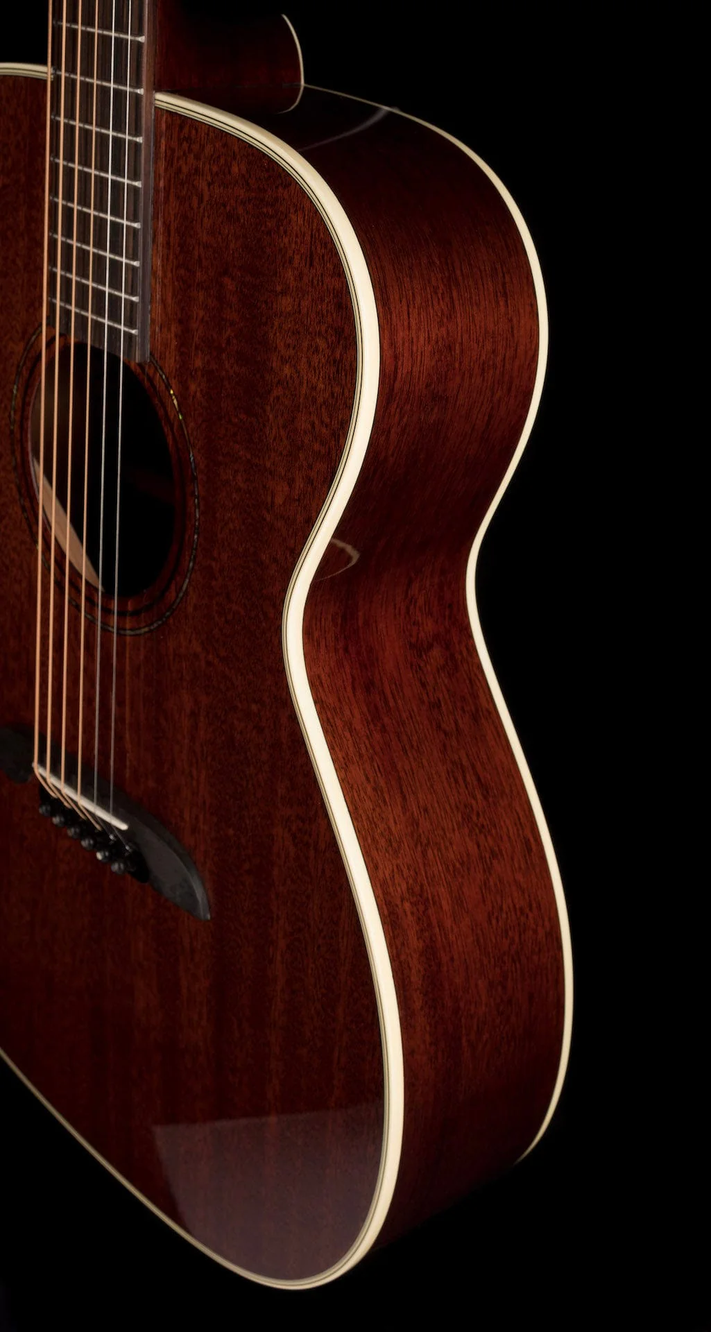 Pre Owned Alvarez Yairi FYM66HD OM Honduran Mahogany Acoustic Guitar With Case - Image 10