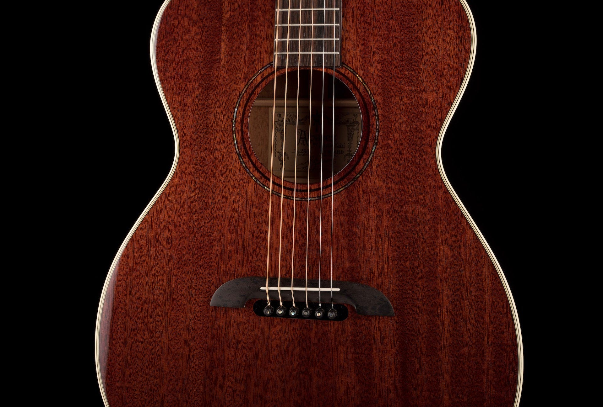 Pre Owned Alvarez Yairi FYM66HD OM Honduran Mahogany Acoustic Guitar With Case - Image 6