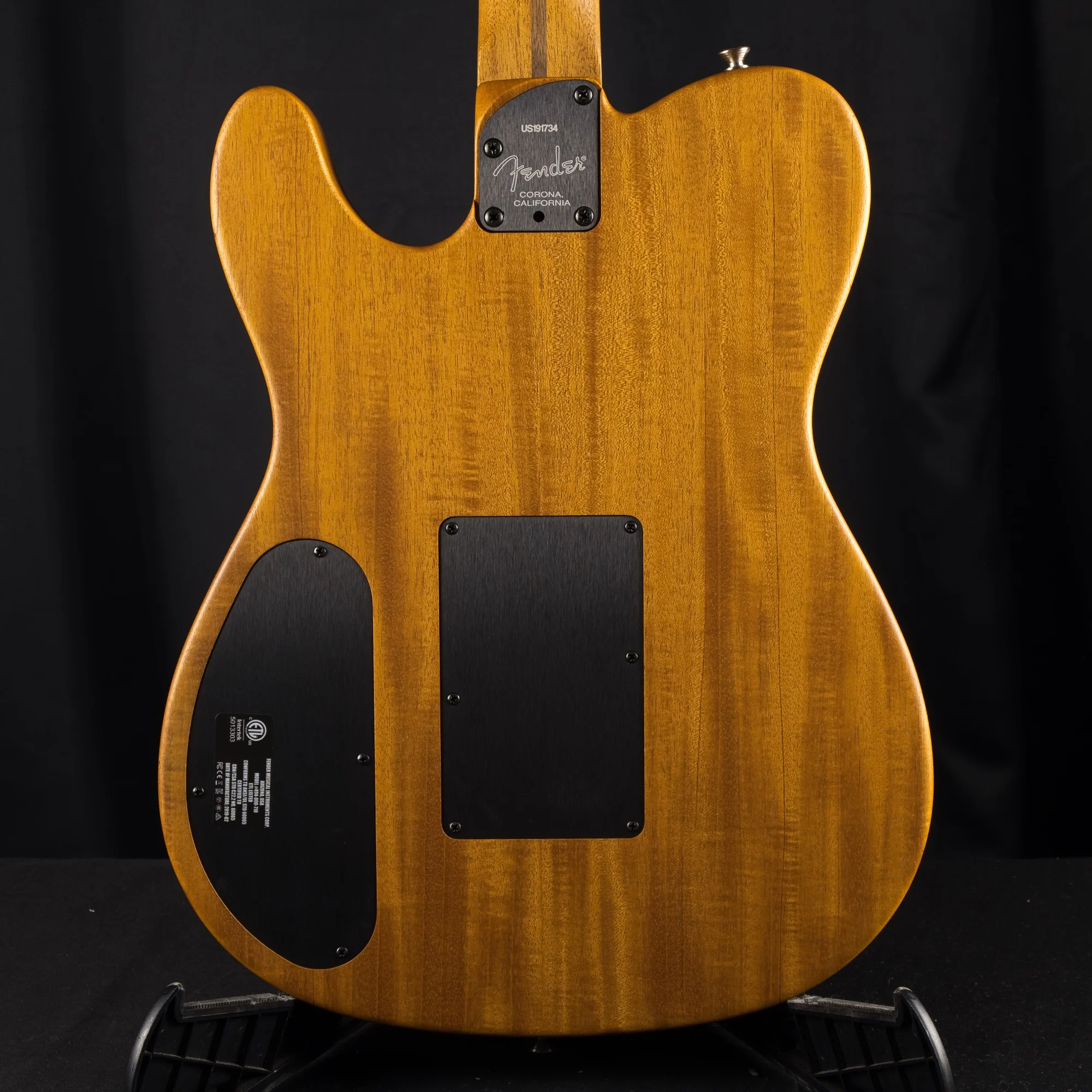 Pre Owned Fender American Acoustasonic Telecaster Ebony Fingerboard Natural With Case - Image 6