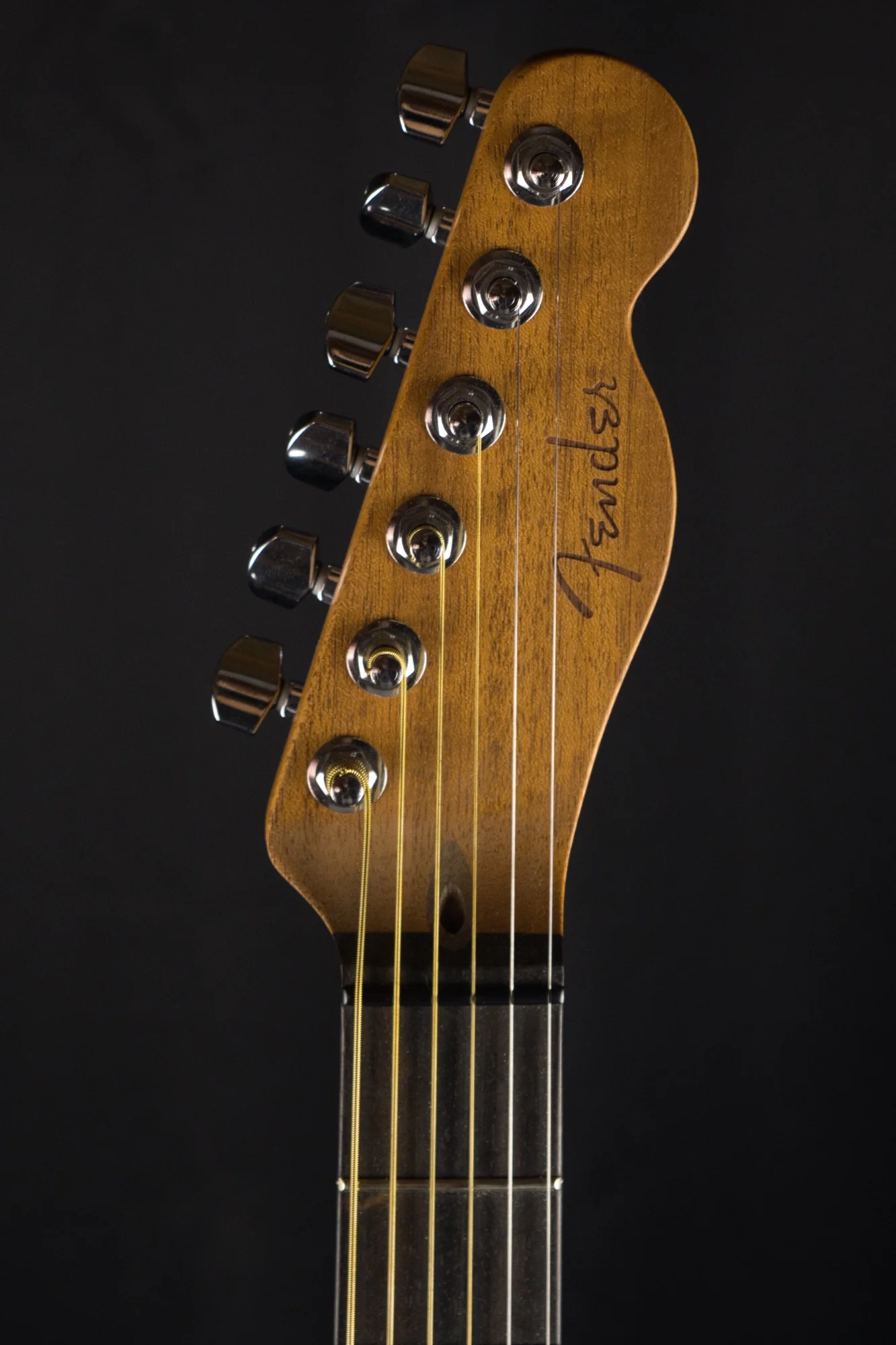 Pre Owned Fender American Acoustasonic Telecaster Ebony Fingerboard Natural With Case - Image 8