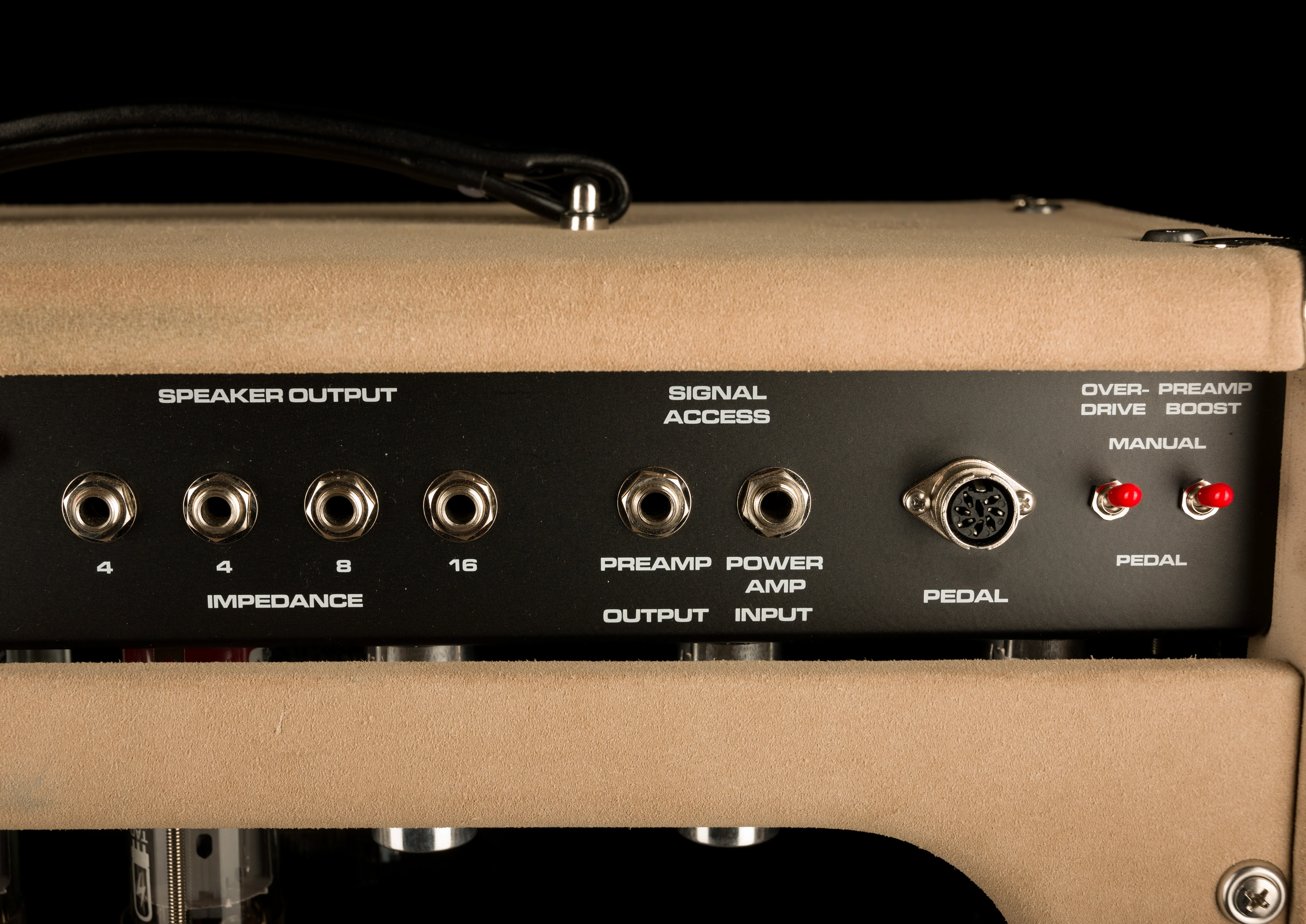 Pre Owned Amplified Nation The Bombshell Overdrive 100-Watt Head With 1x12" Ivory Suede Cabinet Guitar Amp - Ben Harper - Image 12