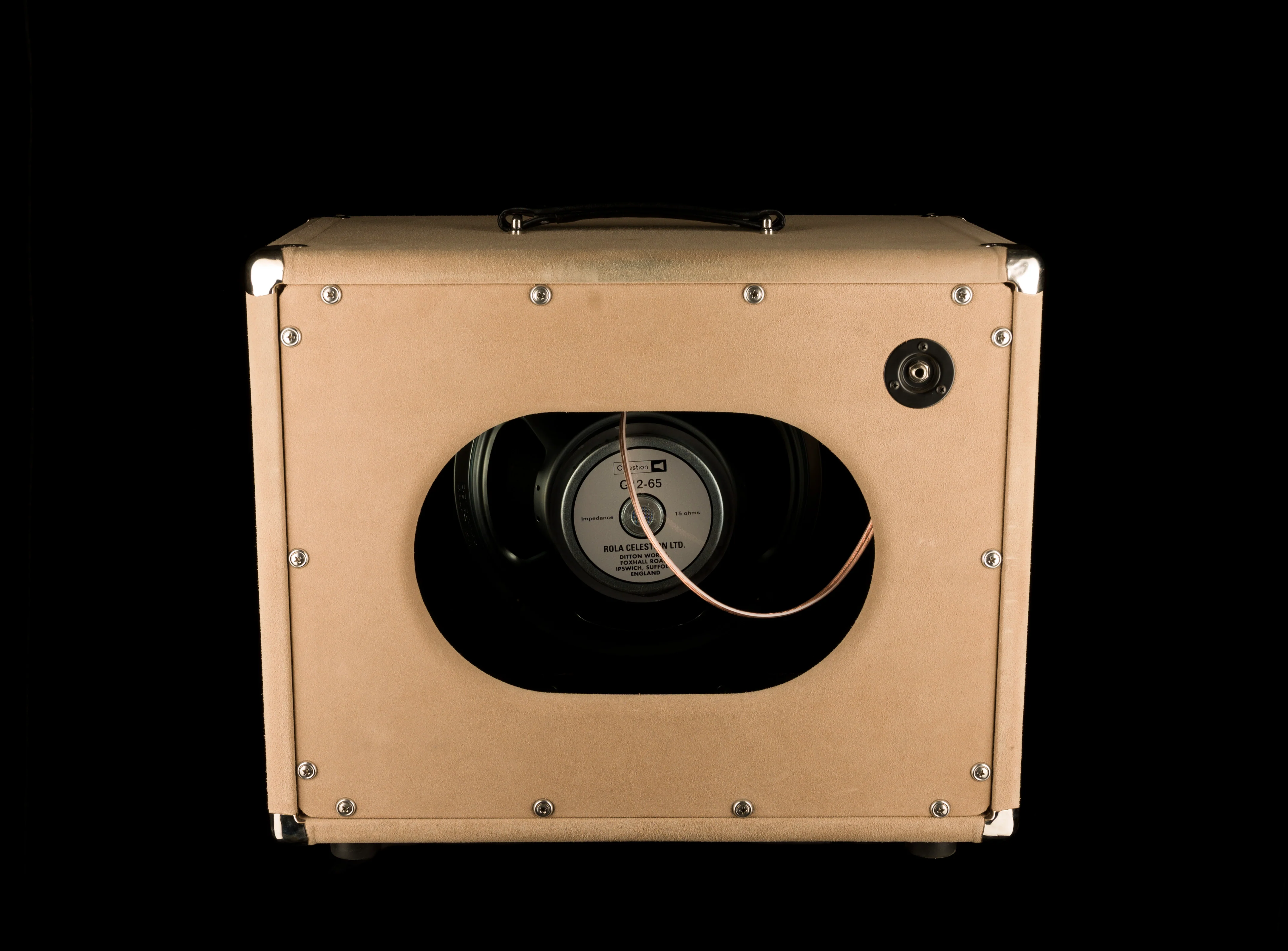 Pre Owned Amplified Nation The Bombshell Overdrive 100-Watt Head With 1x12" Ivory Suede Cabinet Guitar Amp - Ben Harper - Image 17