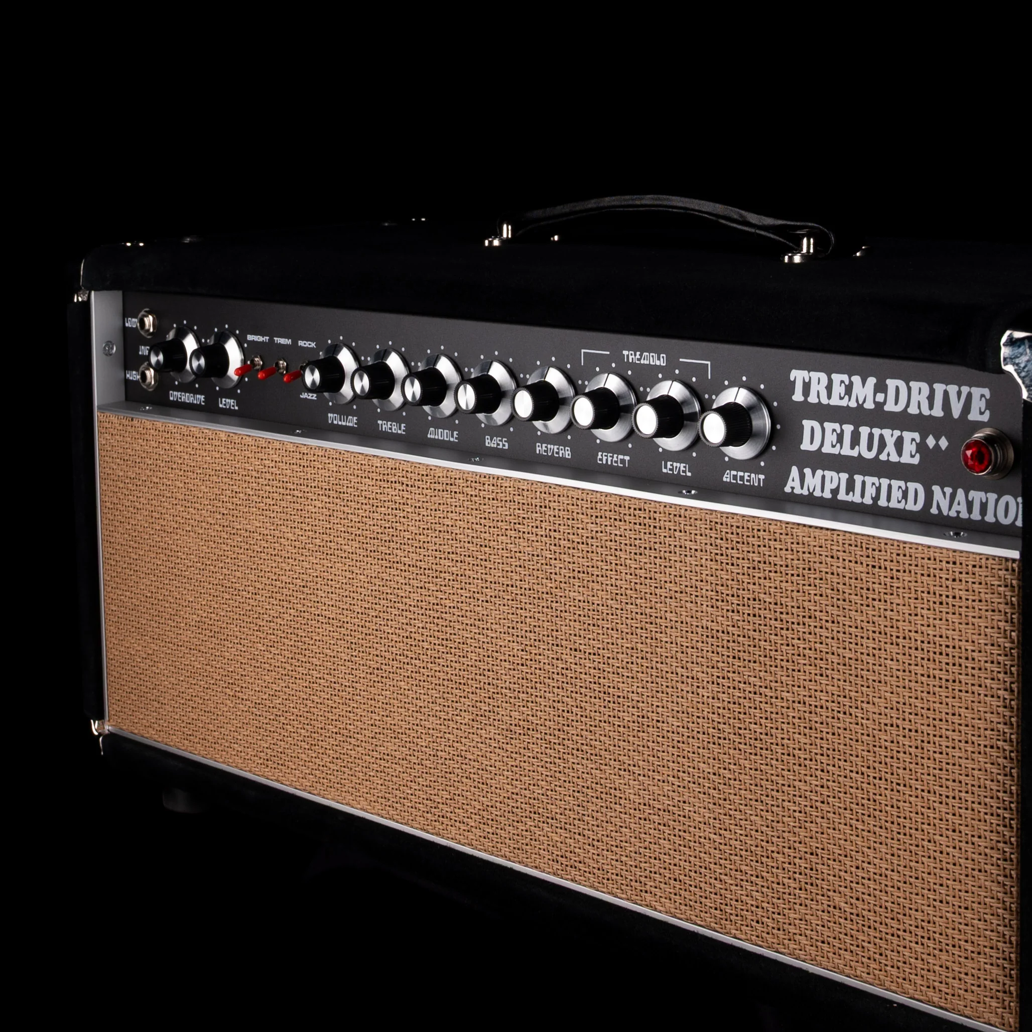 Pre-Owned Amplified Nation Trem-Drive Deluxe 50-Watt Guitar Amp Head - Black Suede - Image 3