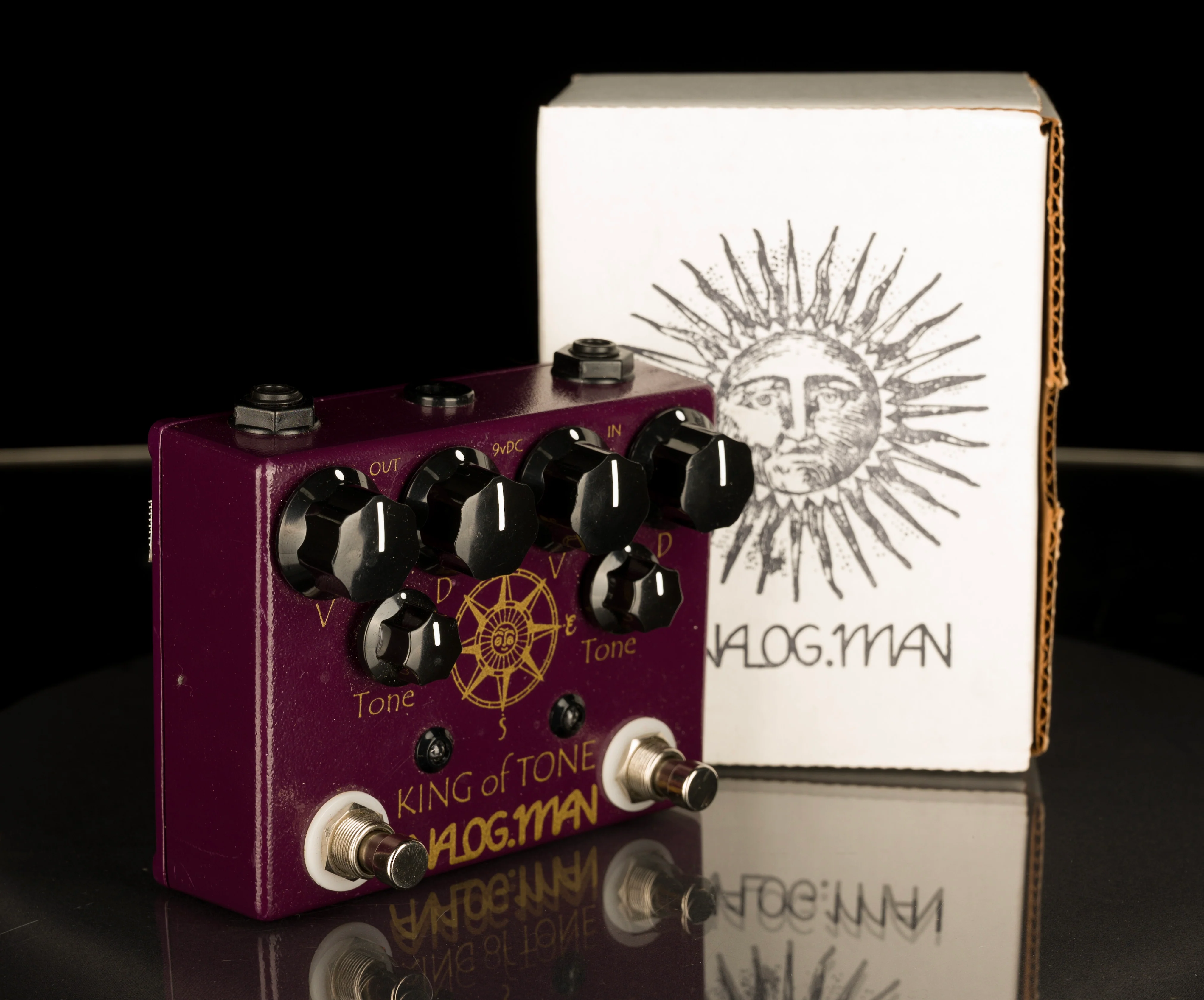 Pre Owned Analogman King Of Tone Red Side High Gain Overdrive/Distortion Pedal With Box