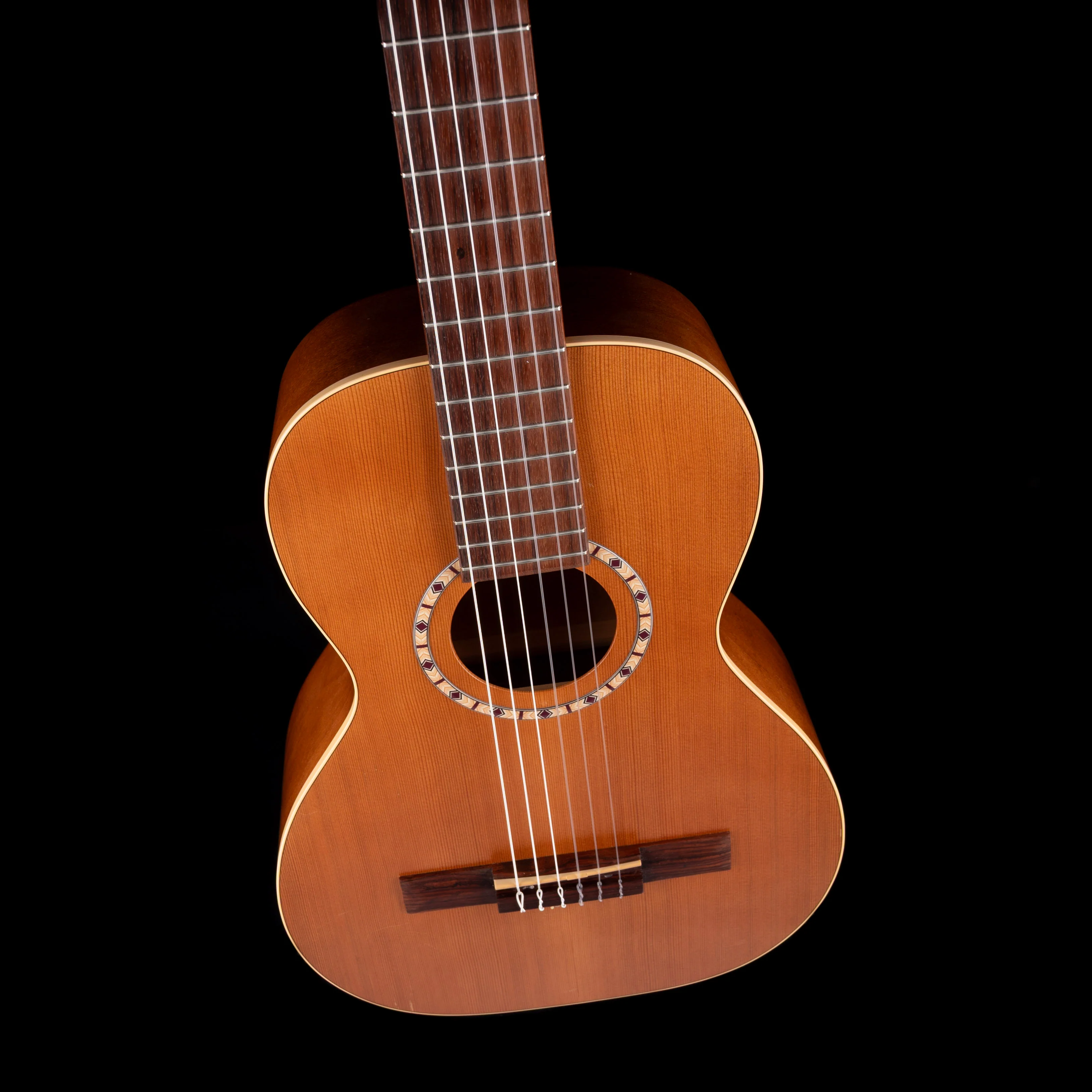 Pre Owned Art and Lutherie AMI Nylon String Parlor Guitar Natural With Gig Bag - Image 3