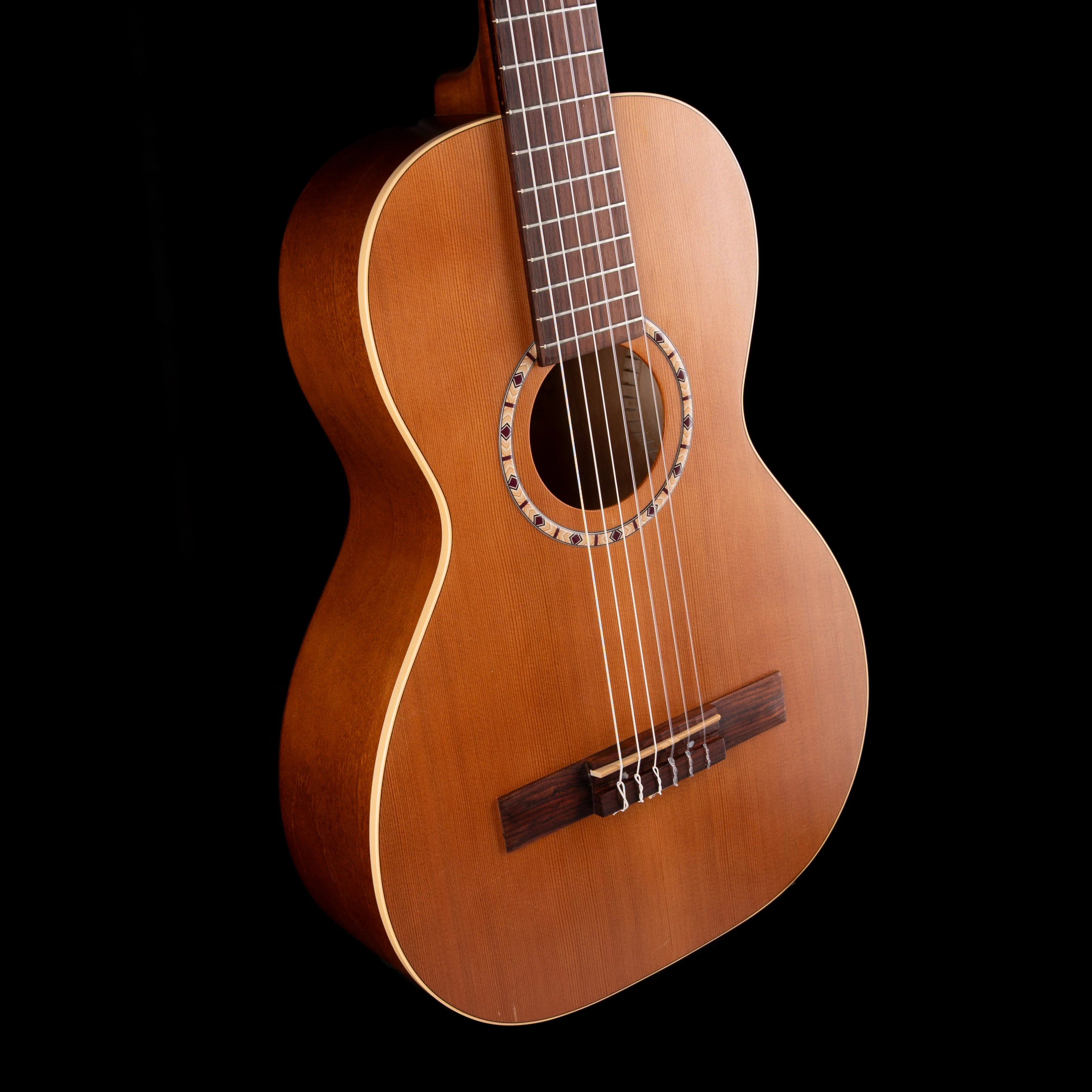 Pre Owned Art and Lutherie AMI Nylon String Parlor Guitar Natural With Gig Bag - Image 5