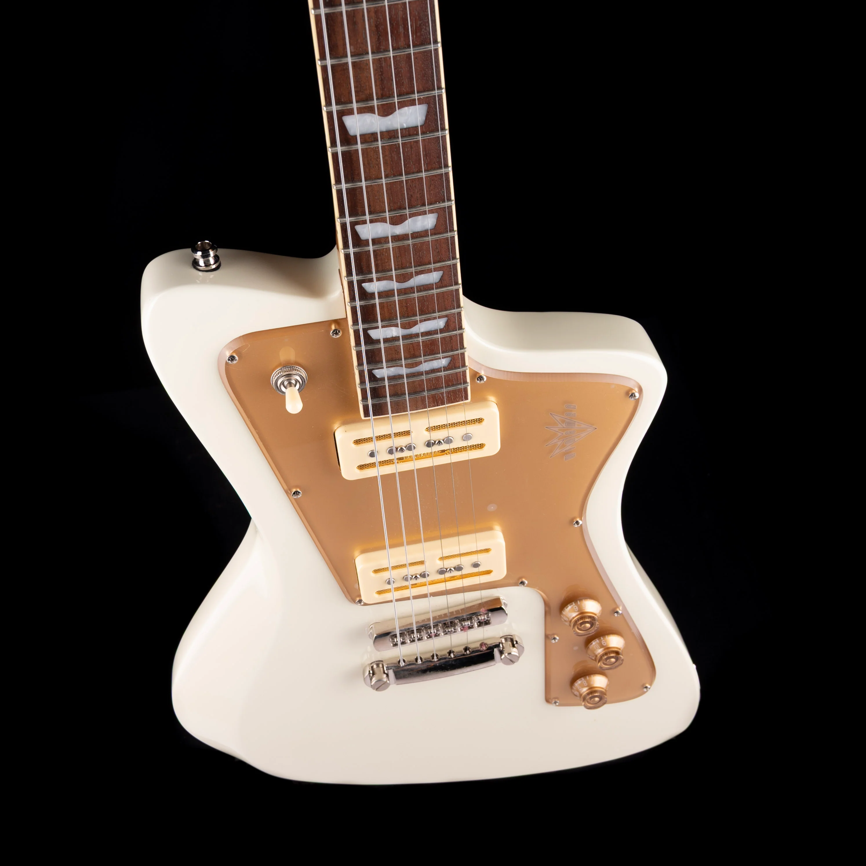 Pre Owned Baum Guitars Wingman Vintage White with OHSC - Image 3