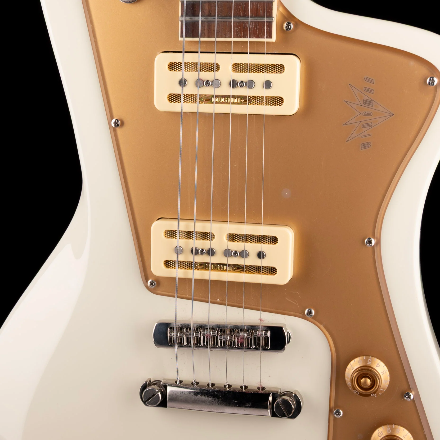 Pre Owned Baum Guitars Wingman Vintage White with OHSC - Image 4